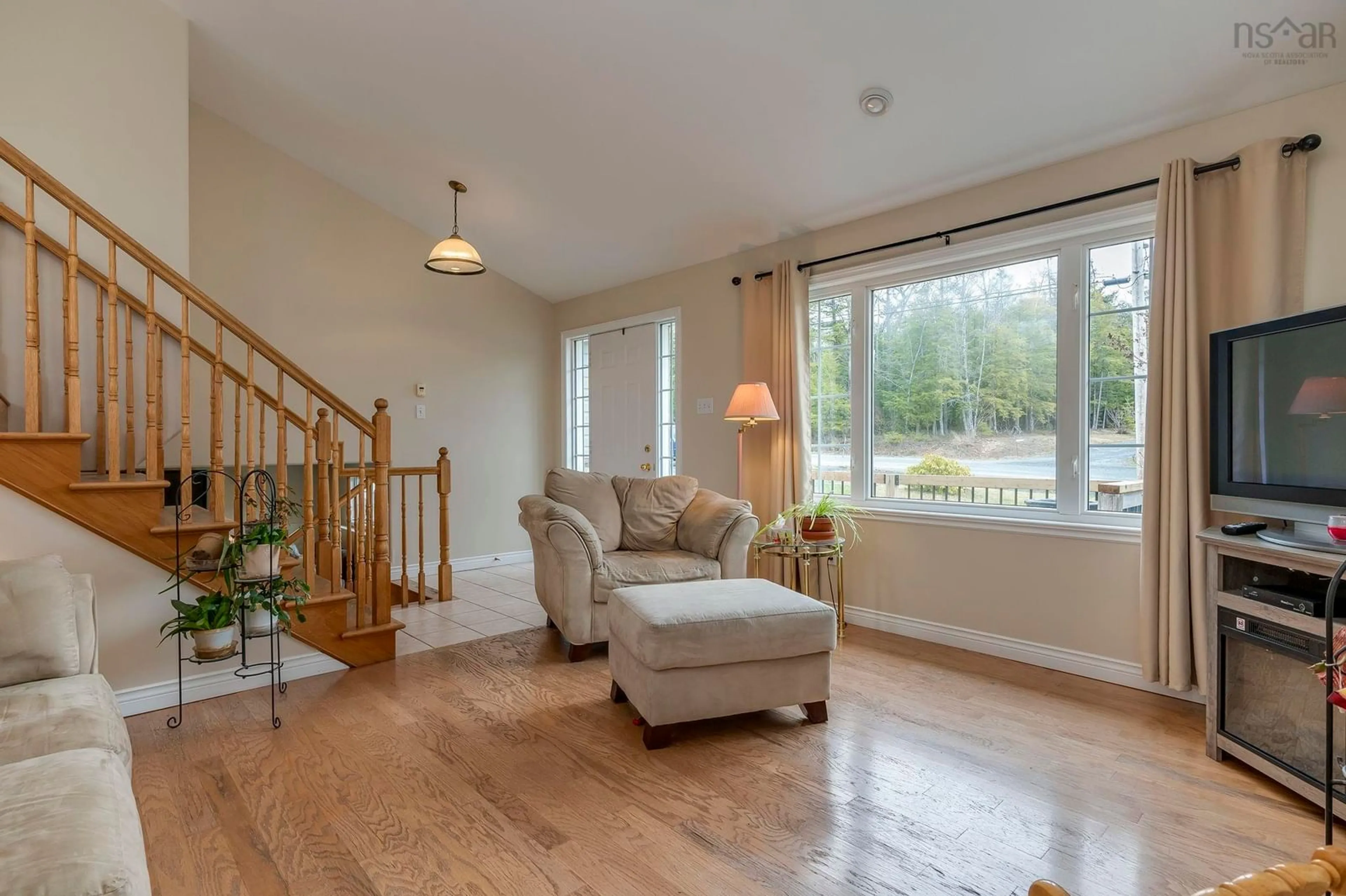 Living room with furniture, wood/laminate floor for 81 Skyridge Dr, Dutch Settlement Nova Scotia B2S 2G5