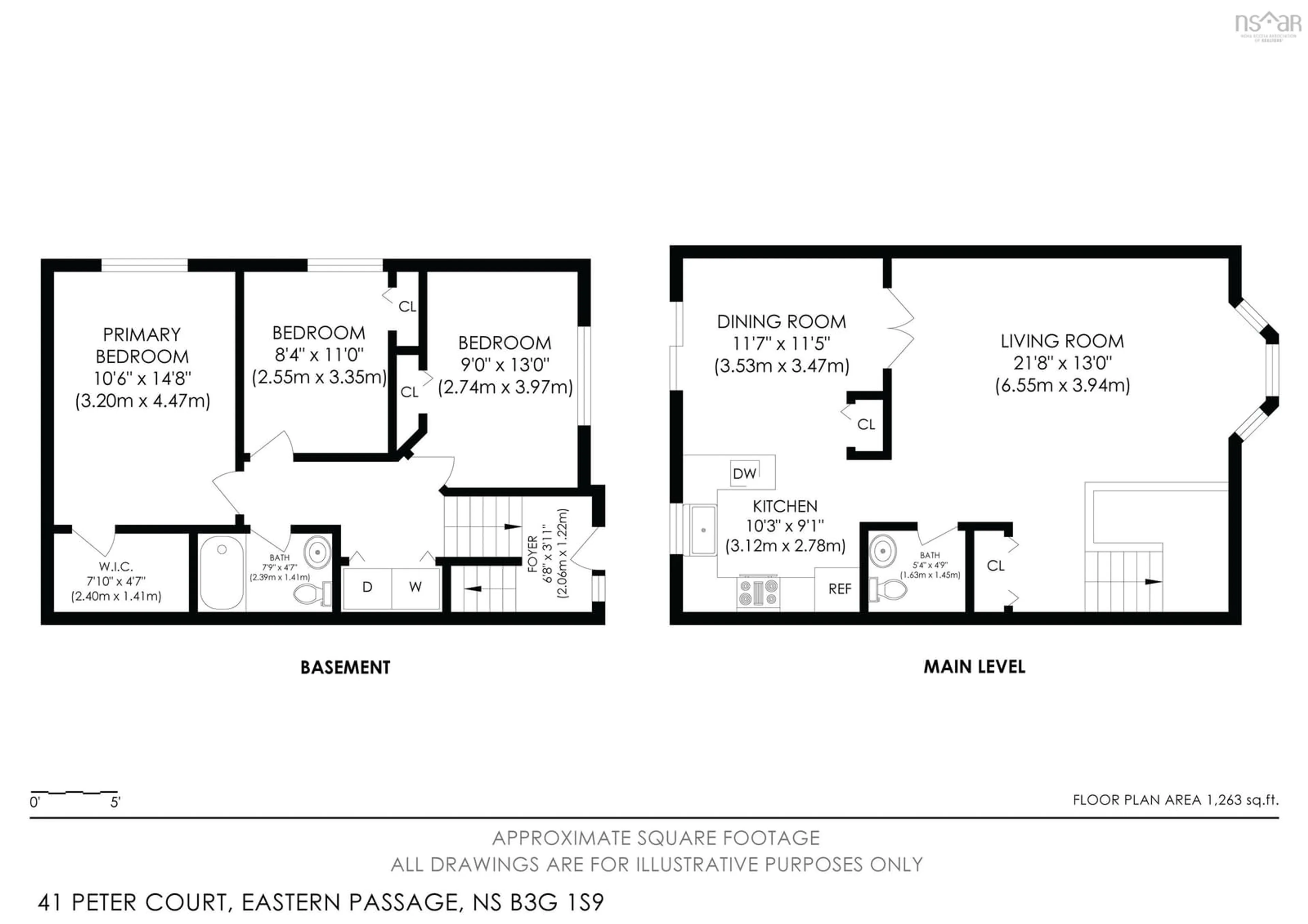 Floor plan for 41 Peter Crt, Eastern Passage Nova Scotia B3G 1S9