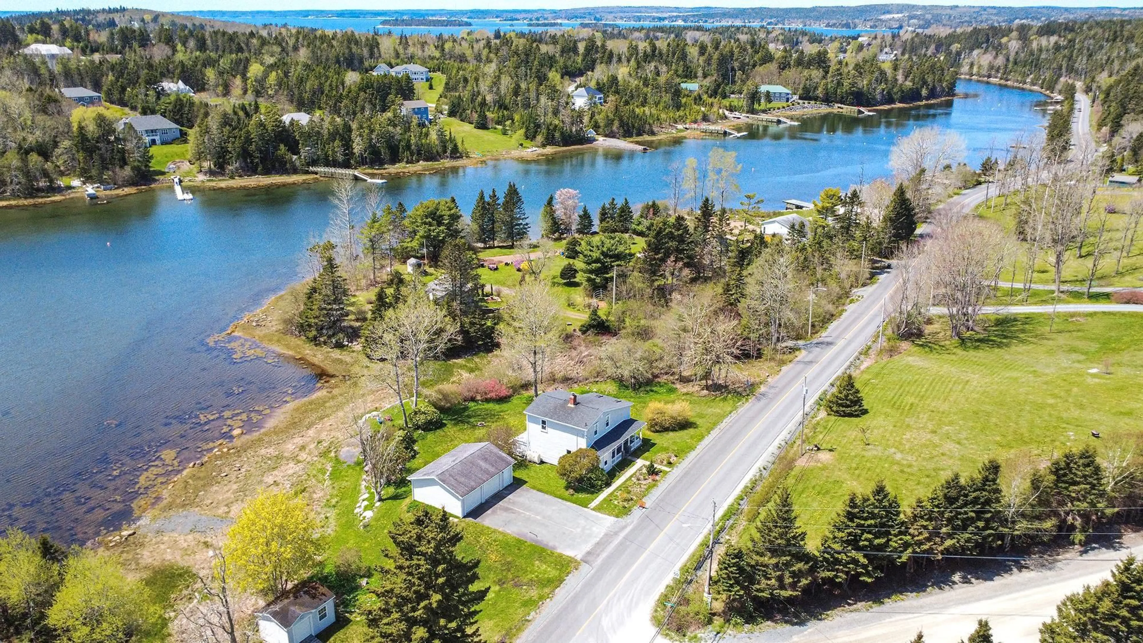 A pic from outside/outdoor area/front of a property/back of a property/a pic from drone, water/lake/river/ocean view for 20 Indian Point Rd, Glen Haven Nova Scotia B3Z 2V1