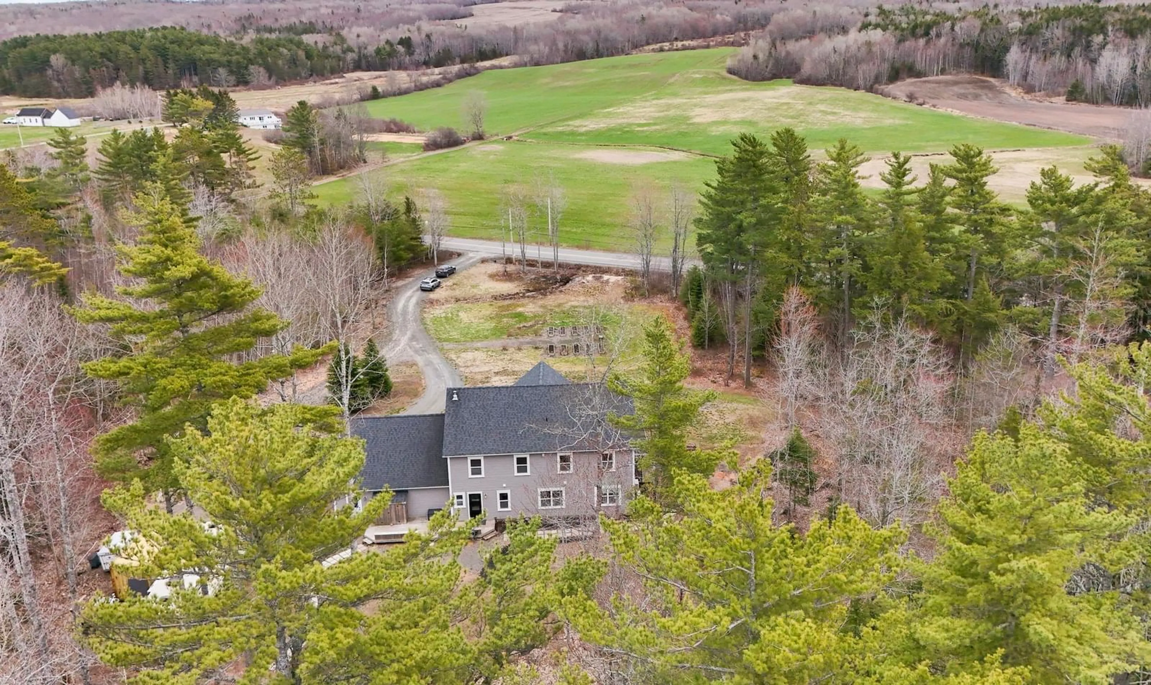 A pic from outside/outdoor area/front of a property/back of a property/a pic from drone, unknown for 561 Hall Rd, Millville Nova Scotia B0P 1C0