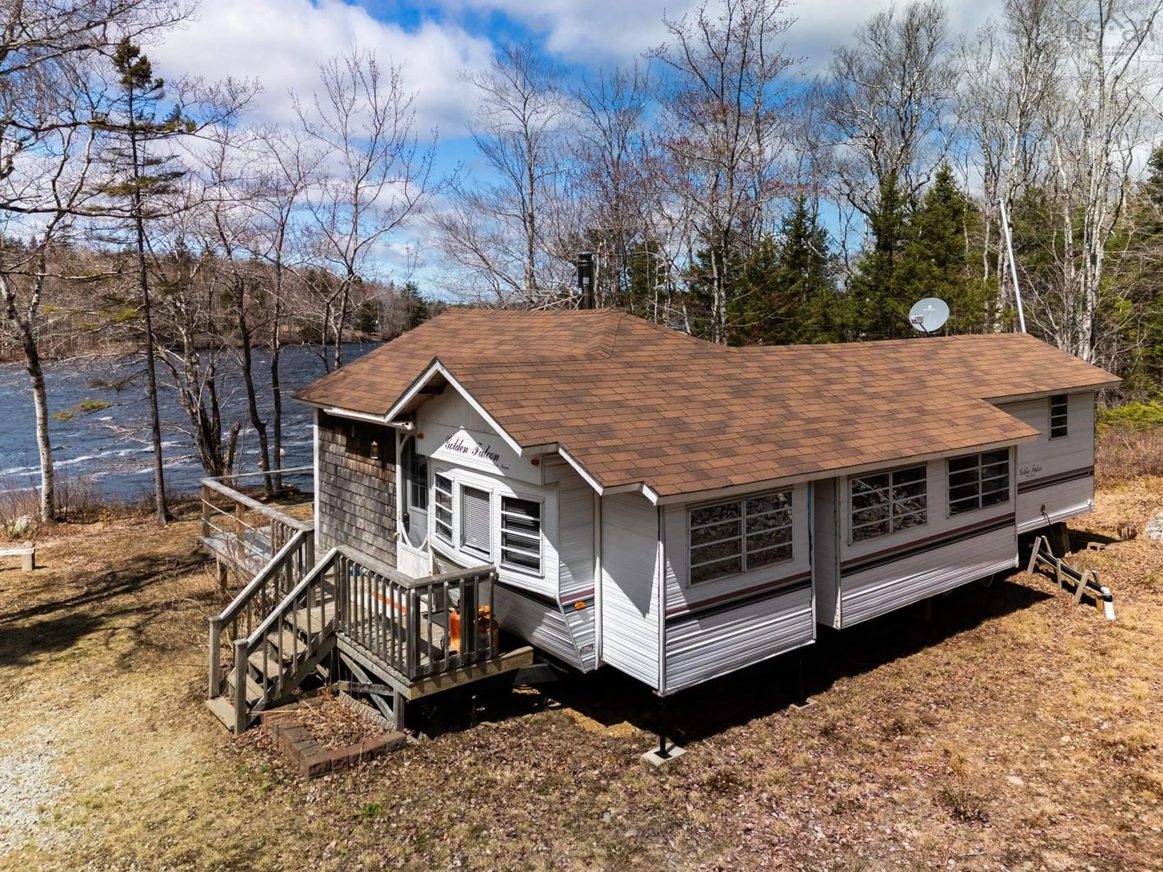 A pic from outside/outdoor area/front of a property/back of a property/a pic from drone, water/lake/river/ocean view for 467 Secret Rd #Lot 17,, Briar Lake Nova Scotia B0W 2Y0
