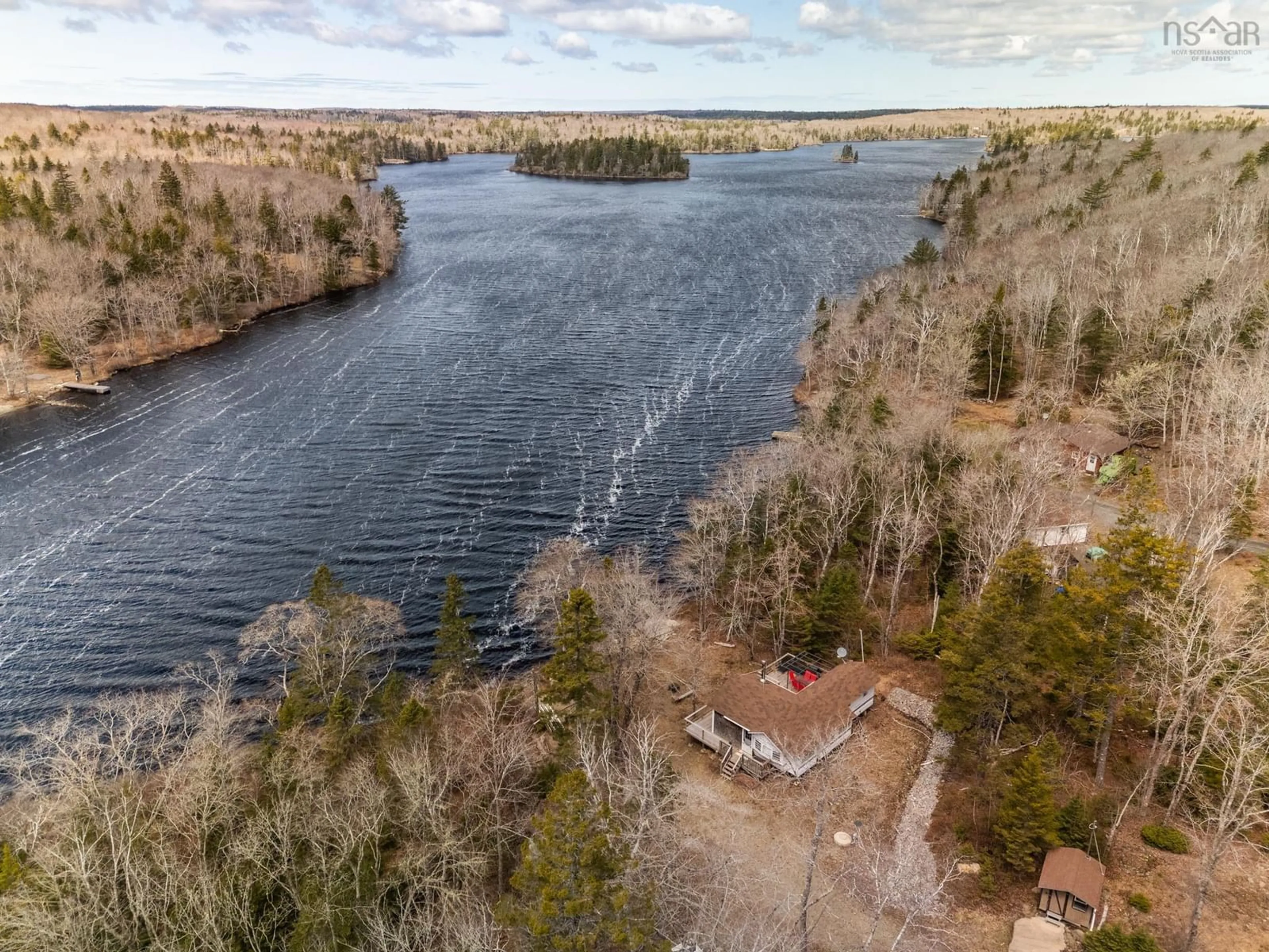 A pic from outside/outdoor area/front of a property/back of a property/a pic from drone, water/lake/river/ocean view for 467 Secret Rd #Lot 17,, Briar Lake Nova Scotia B0W 2Y0