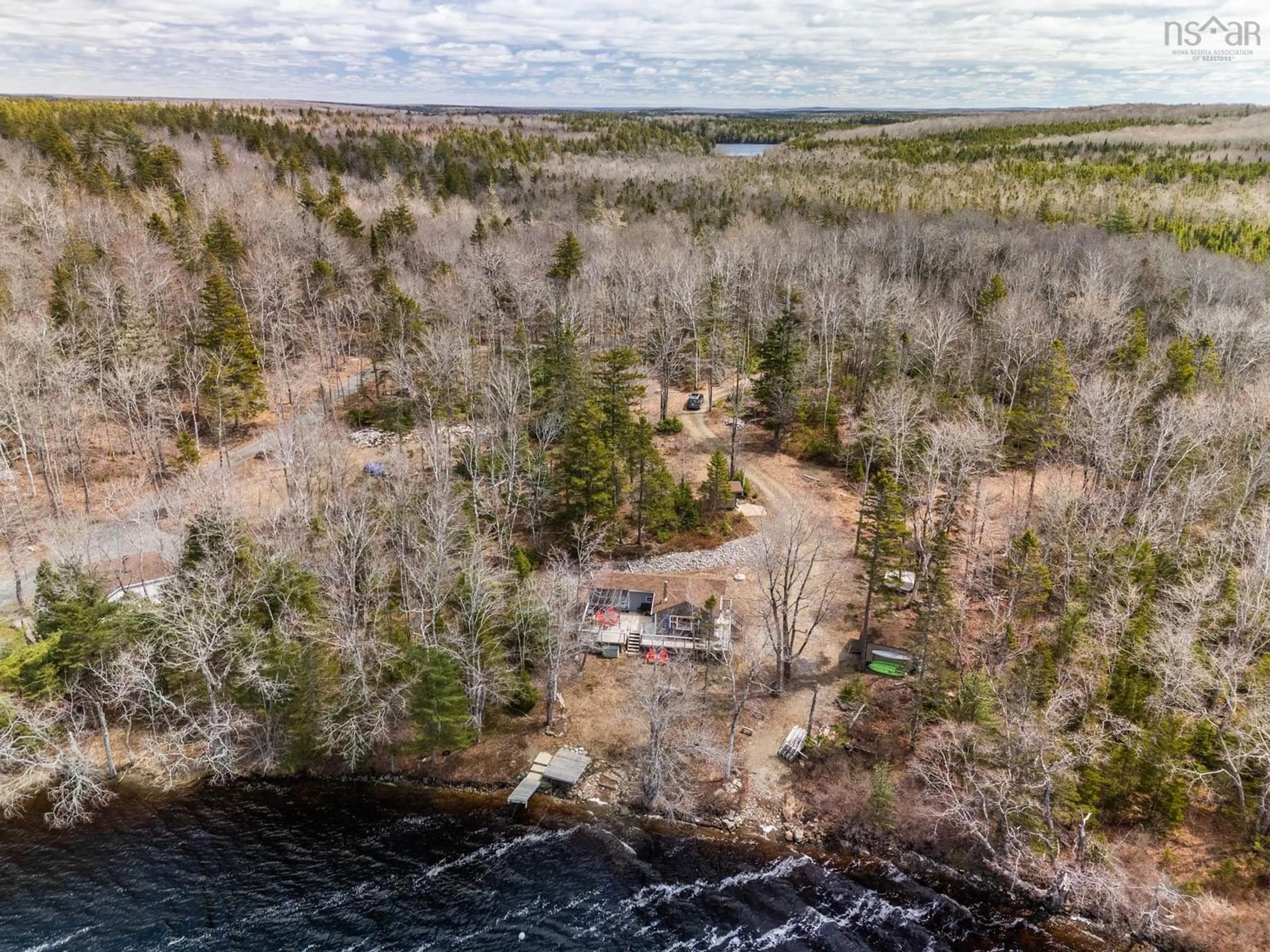 A pic from outside/outdoor area/front of a property/back of a property/a pic from drone, water/lake/river/ocean view for 467 Secret Rd #Lot 17,, Briar Lake Nova Scotia B0W 2Y0