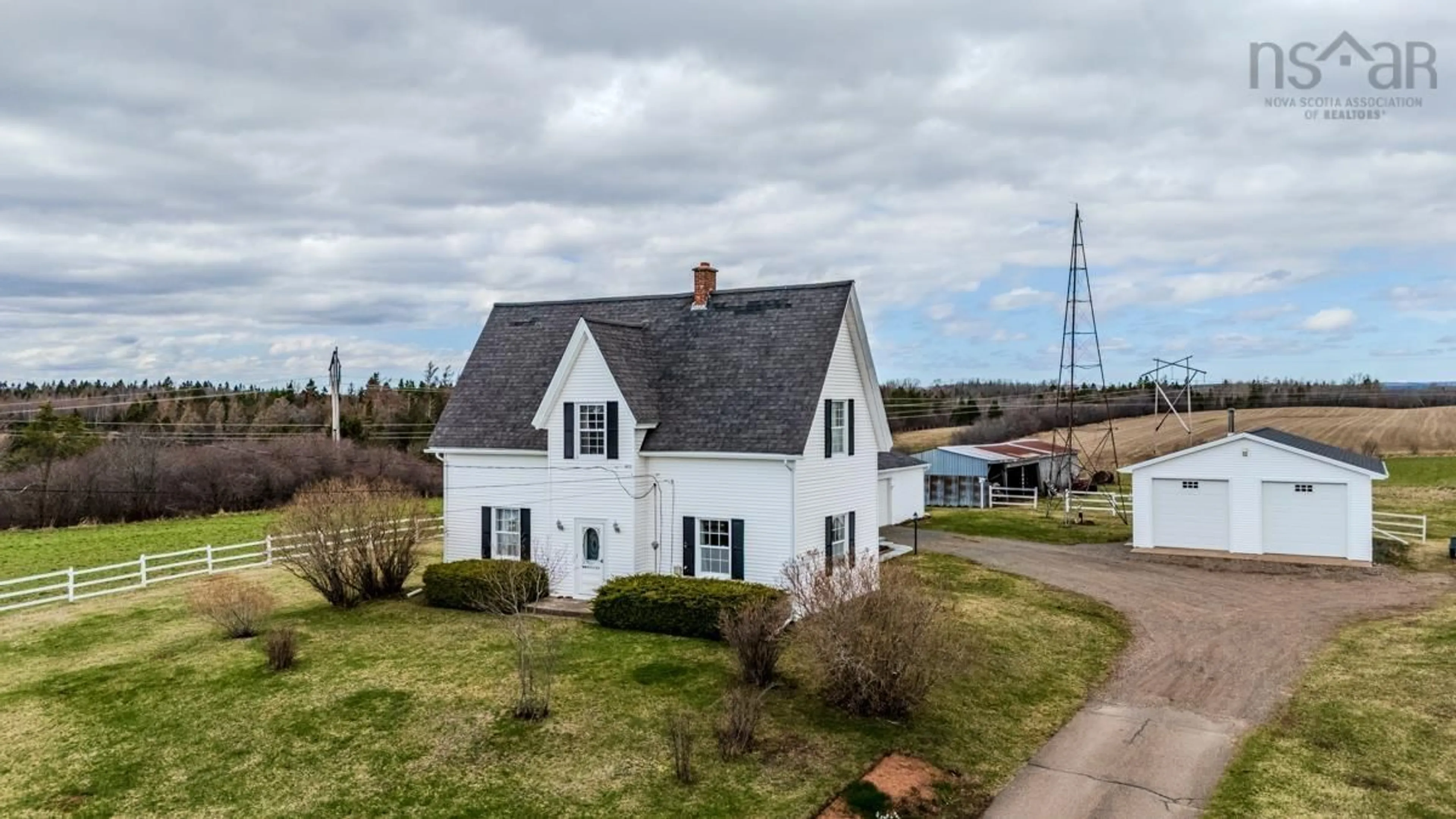 A pic from outside/outdoor area/front of a property/back of a property/a pic from drone, unknown for 13011 Highway 2, Central Onslow Nova Scotia B6L 5C7