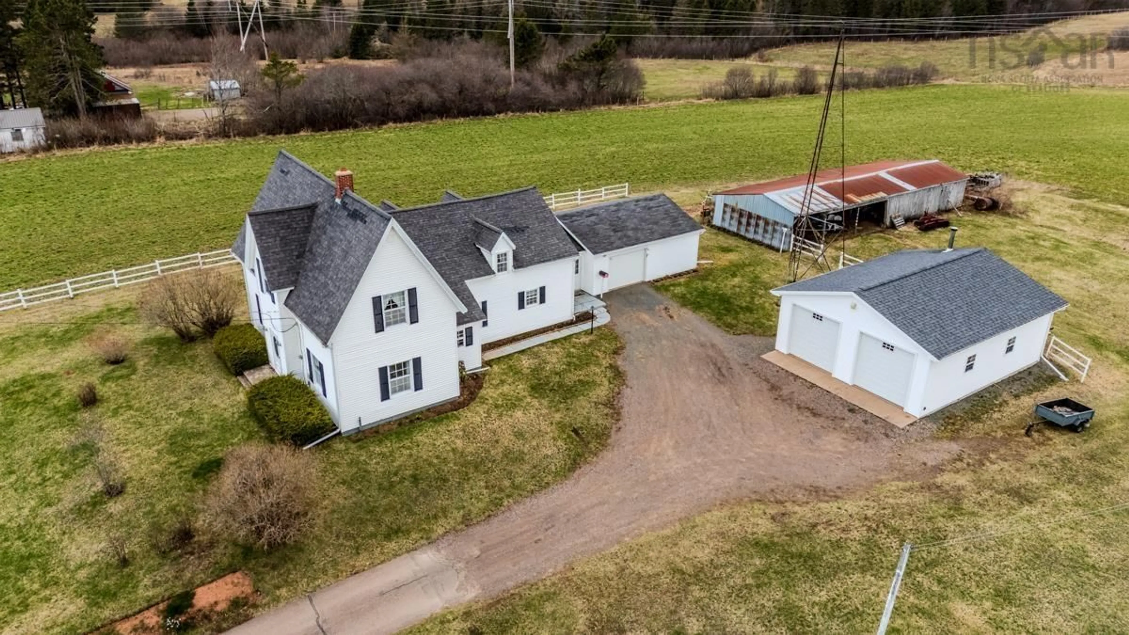 A pic from outside/outdoor area/front of a property/back of a property/a pic from drone, building for 13011 Highway 2, Central Onslow Nova Scotia B6L 5C7