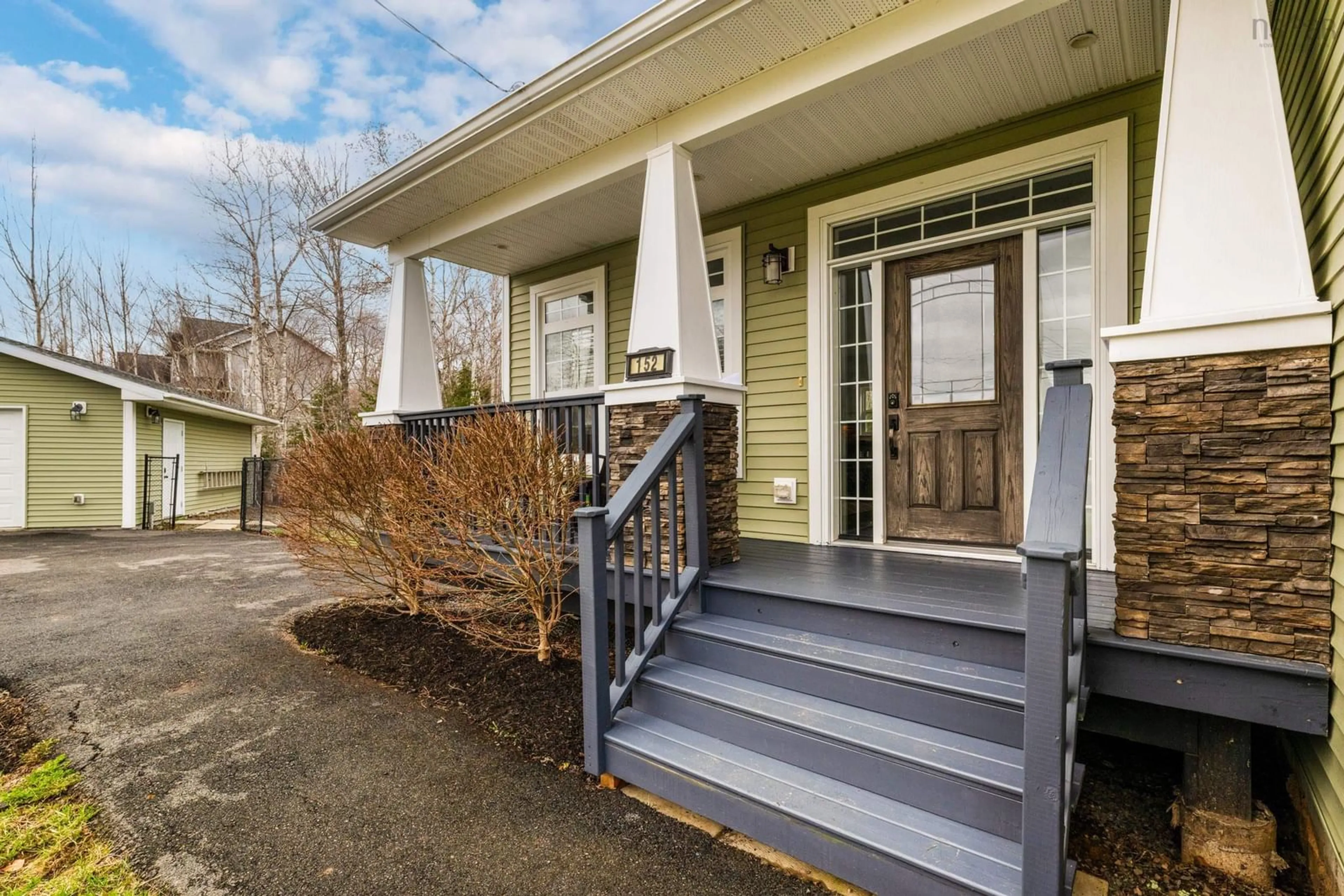 Home with vinyl exterior material, street for 152 Sawgrass Dr, Oakfield Nova Scotia B2T 0E9
