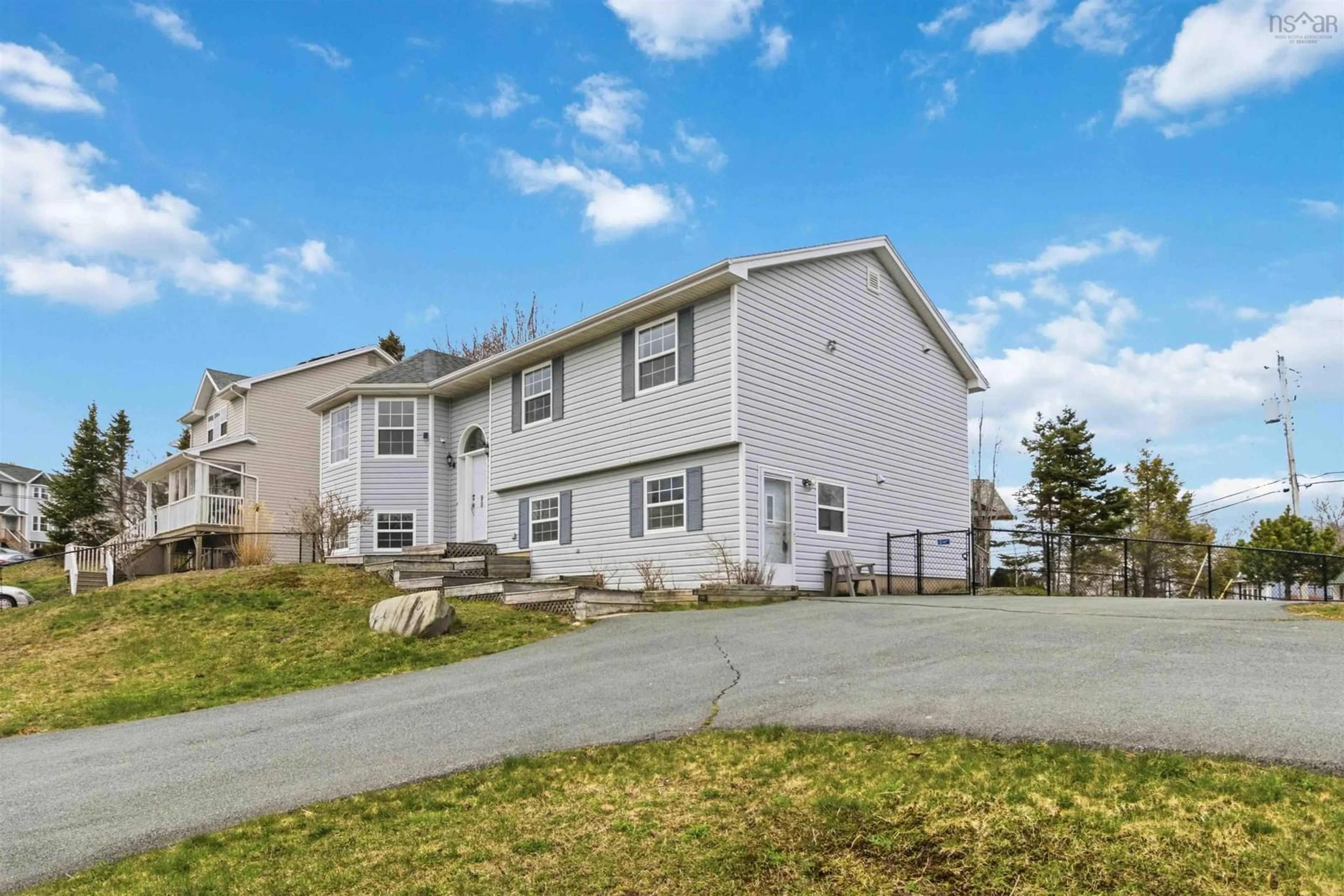 A pic from outside/outdoor area/front of a property/back of a property/a pic from drone, street for 90 Serocco Cres, Westphal Nova Scotia B2W 6E9
