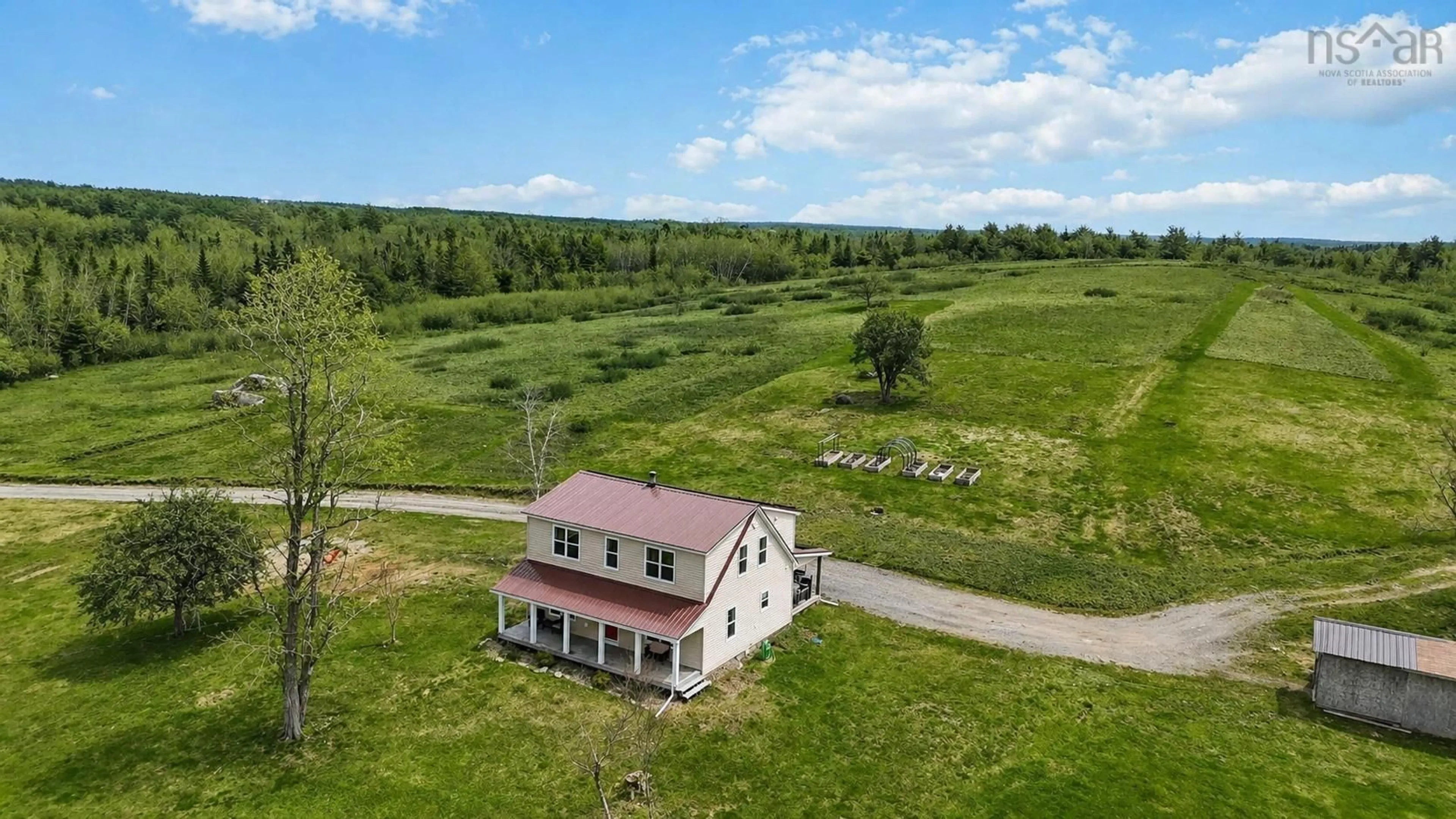 A pic from outside/outdoor area/front of a property/back of a property/a pic from drone, unknown for 4281 Highway 208, Pleasant River Nova Scotia B0T 1X0