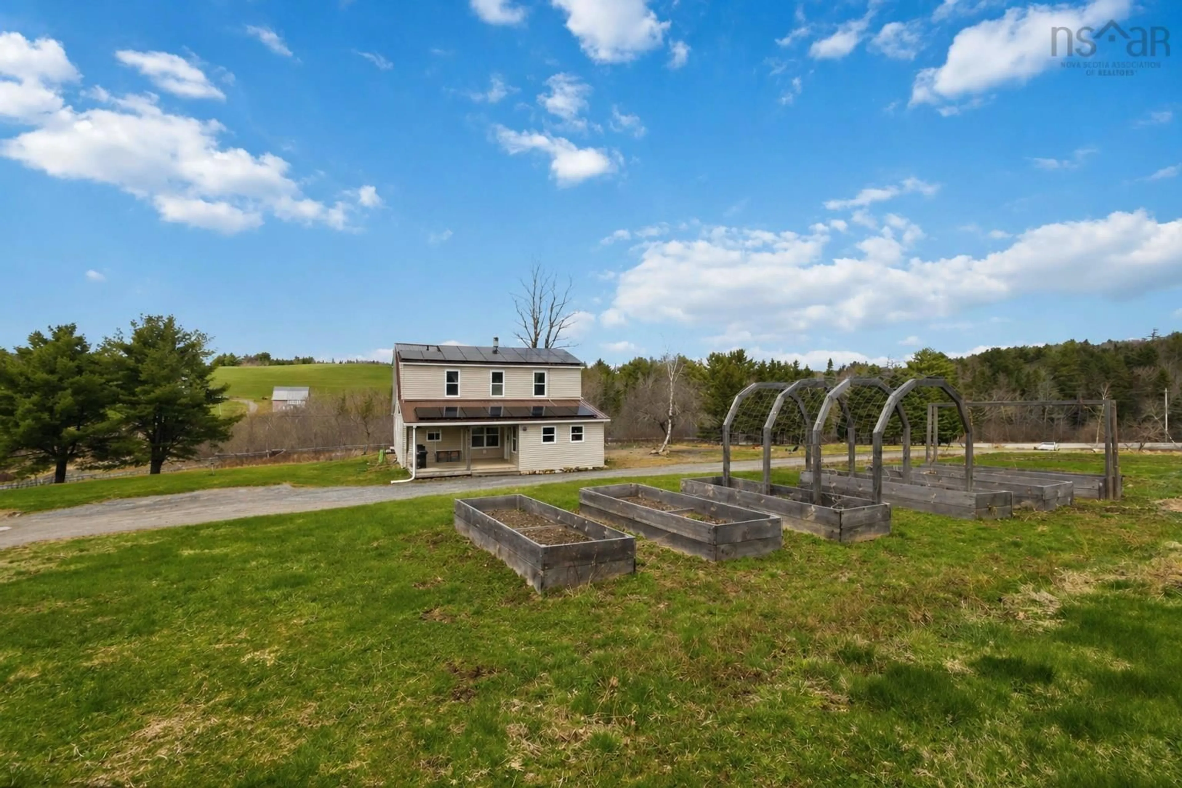 A pic from outside/outdoor area/front of a property/back of a property/a pic from drone, unknown for 4281 Highway 208, Pleasant River Nova Scotia B0T 1X0