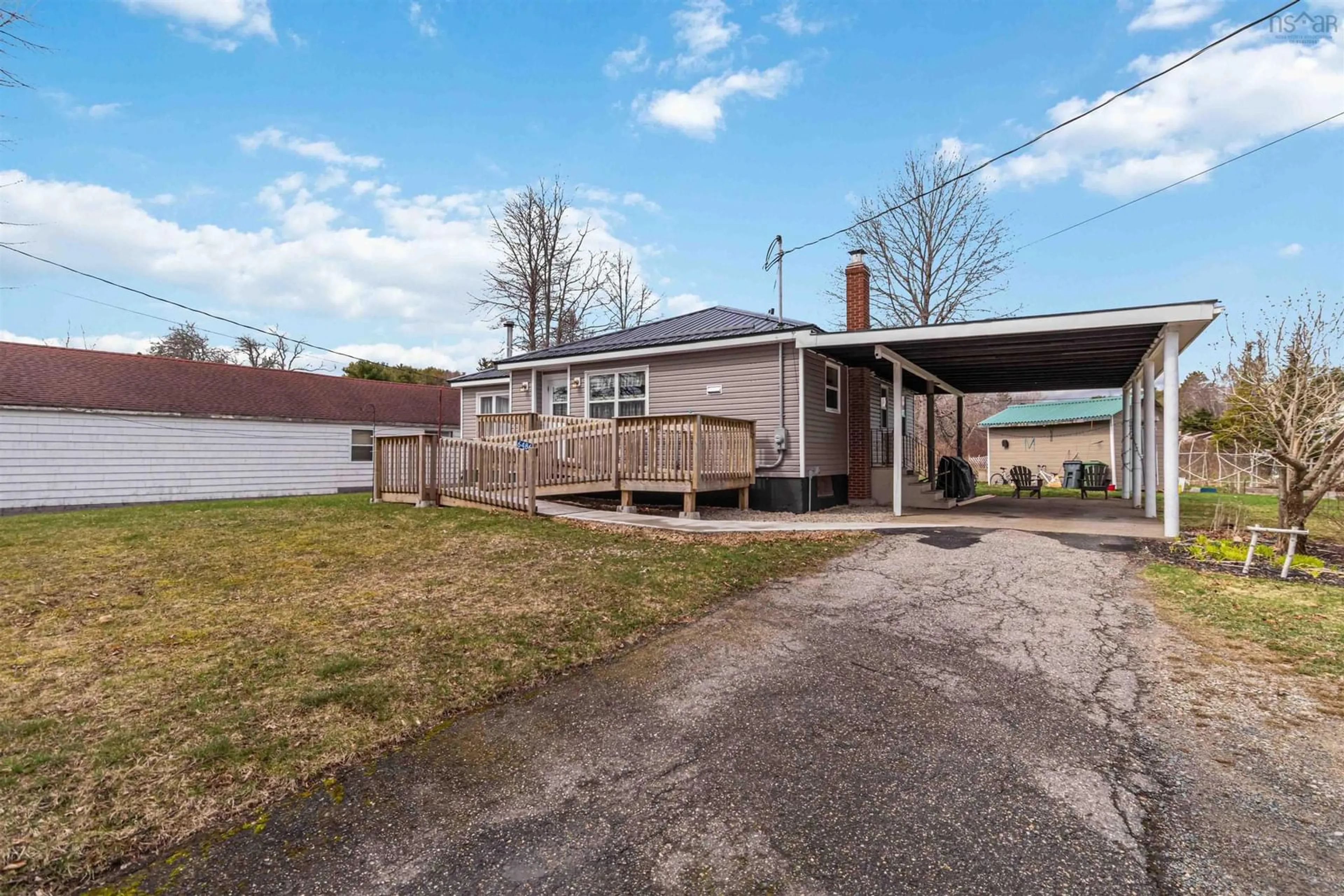 Patio, street for 6486 Highway 3, Western Shore Nova Scotia B0J 3M0