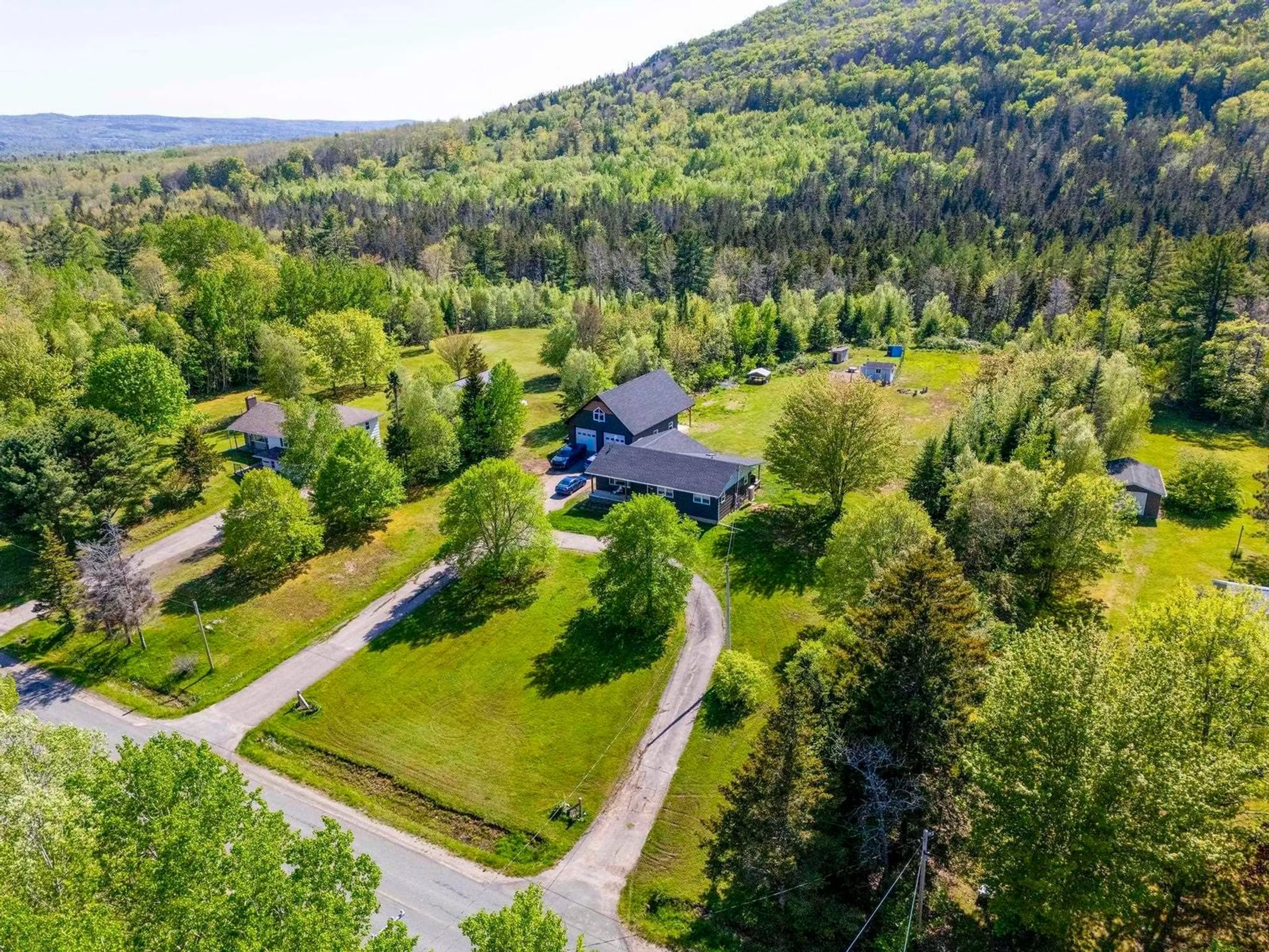 A pic from outside/outdoor area/front of a property/back of a property/a pic from drone, mountain view for 343 Parker Mountain Rd, Granville Ferry Nova Scotia B0S 1A0