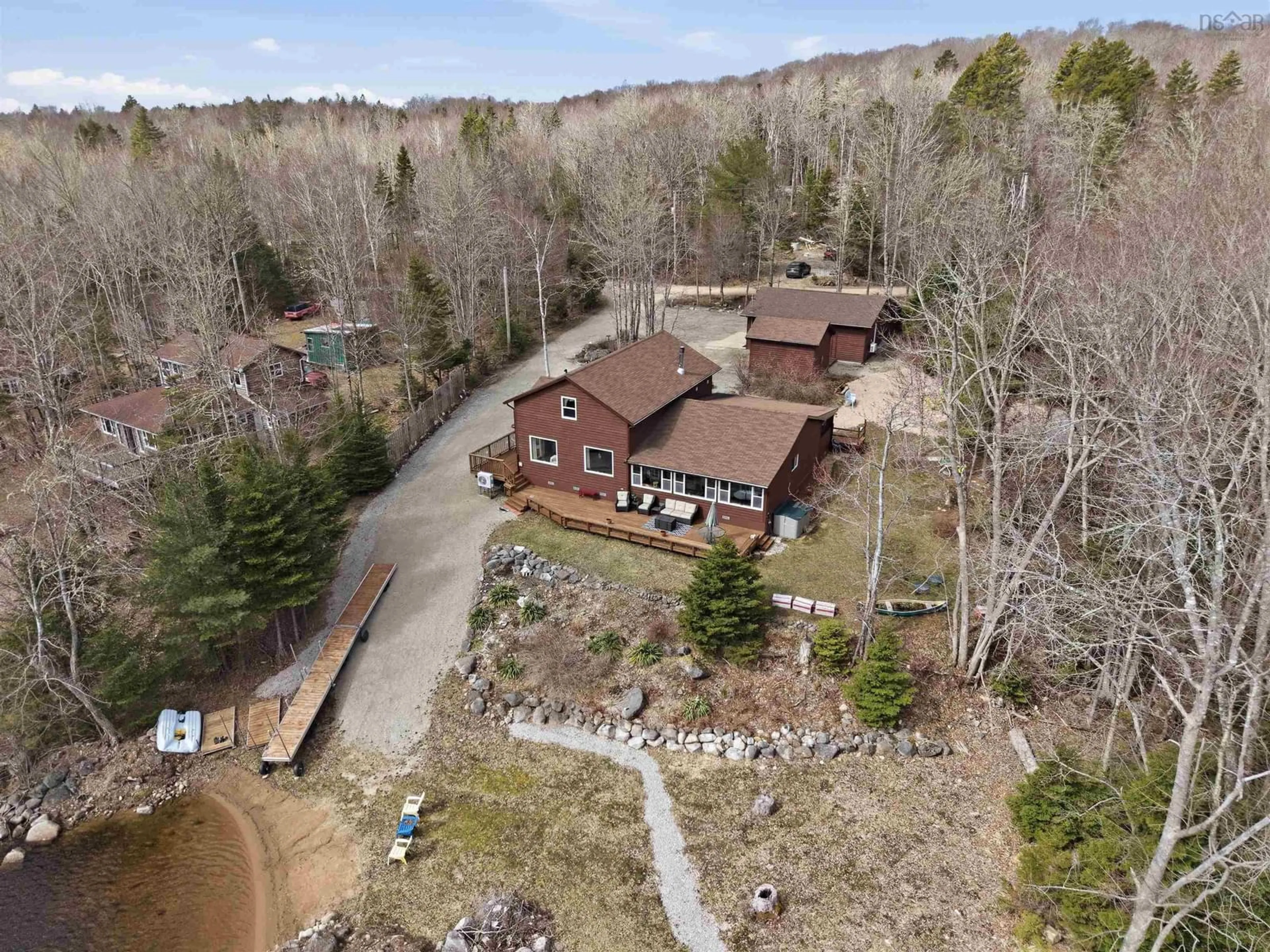 A pic from outside/outdoor area/front of a property/back of a property/a pic from drone, unknown for 471 Beech Lane, Forties Nova Scotia B0J 2M0