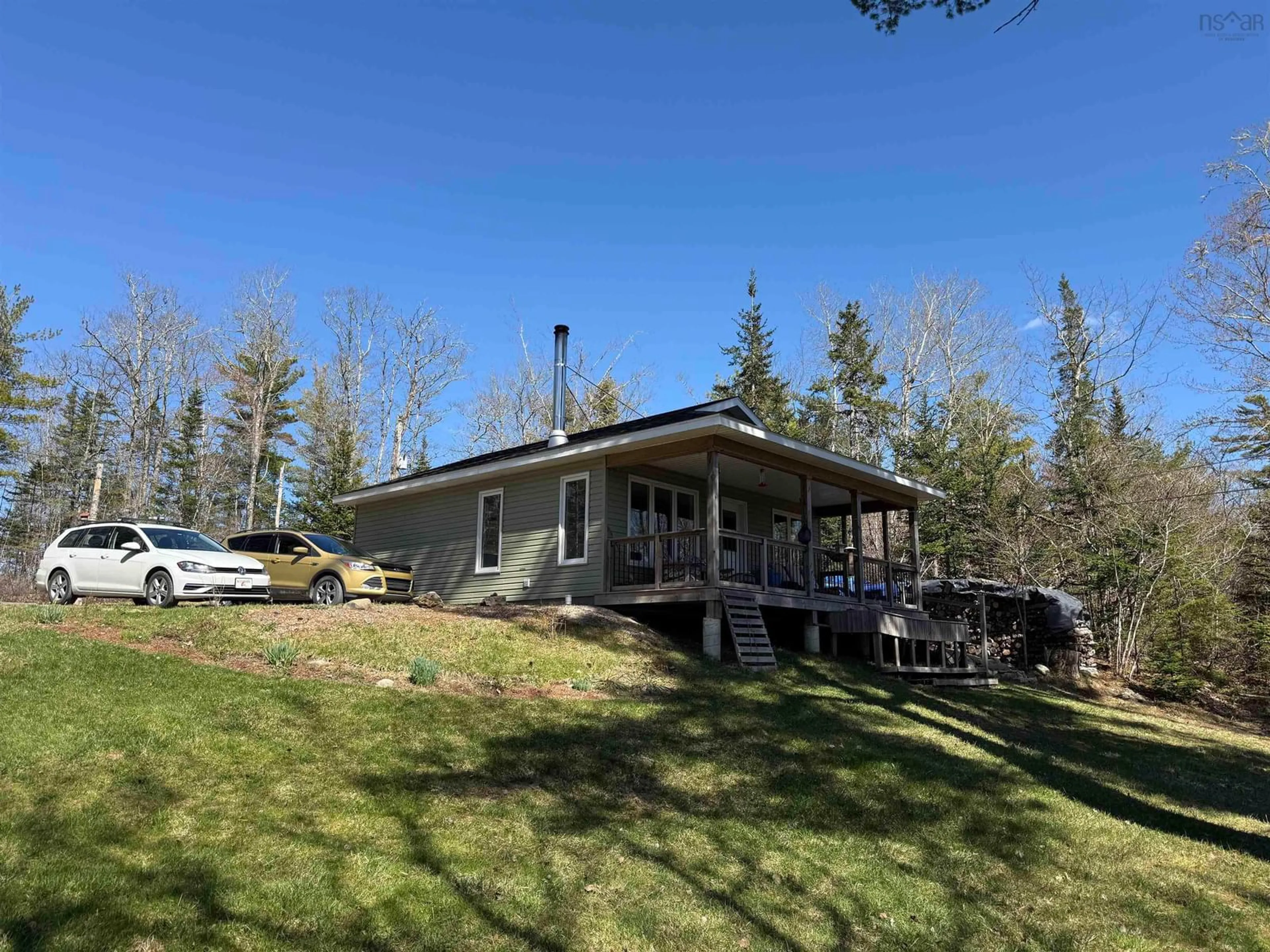 A pic from outside/outdoor area/front of a property/back of a property/a pic from drone, unknown for 100 Red Hill Rd, New Elm Nova Scotia B0T 1X0