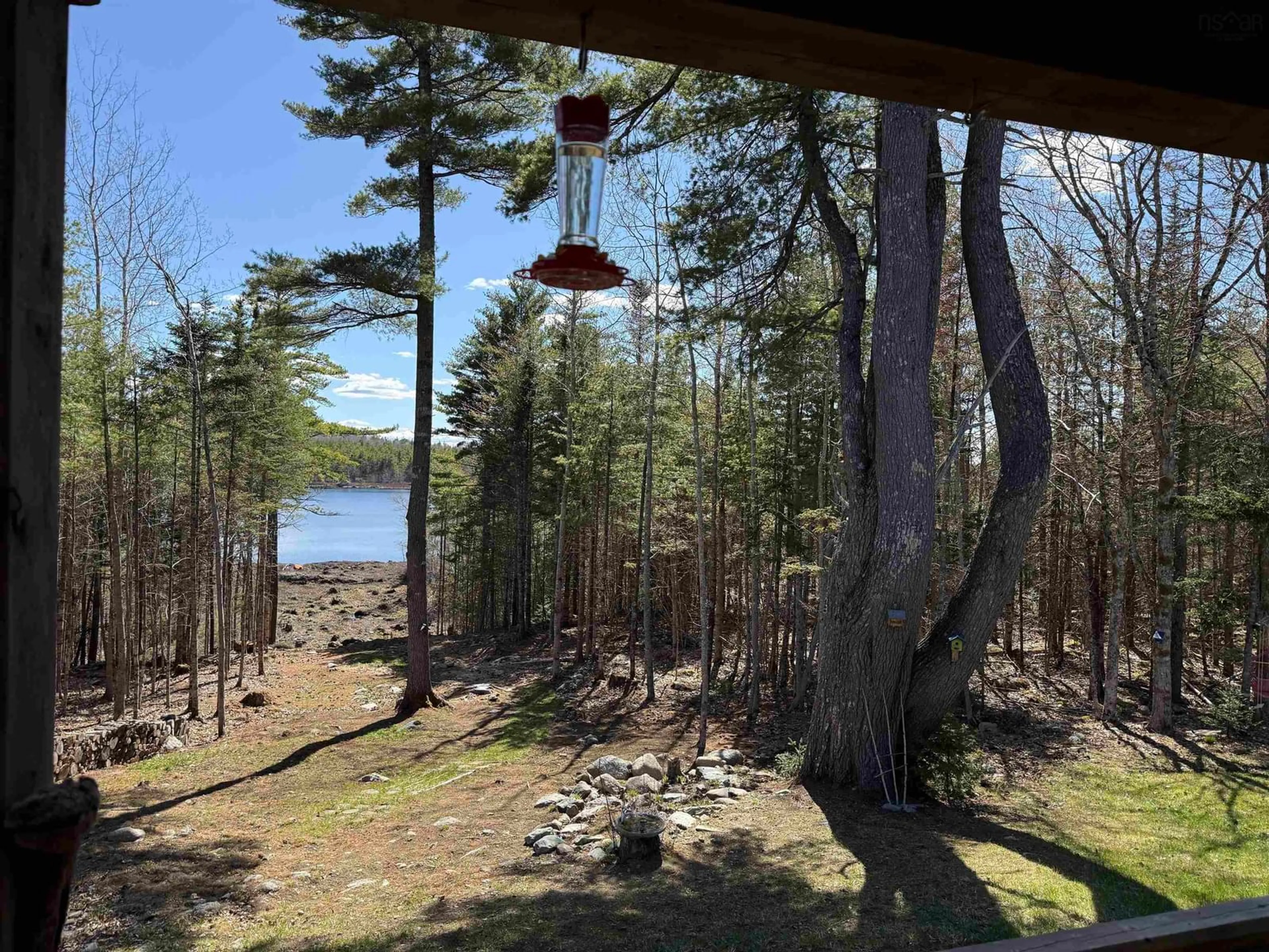 A pic from outside/outdoor area/front of a property/back of a property/a pic from drone, water/lake/river/ocean view for 100 Red Hill Rd, New Elm Nova Scotia B0T 1X0