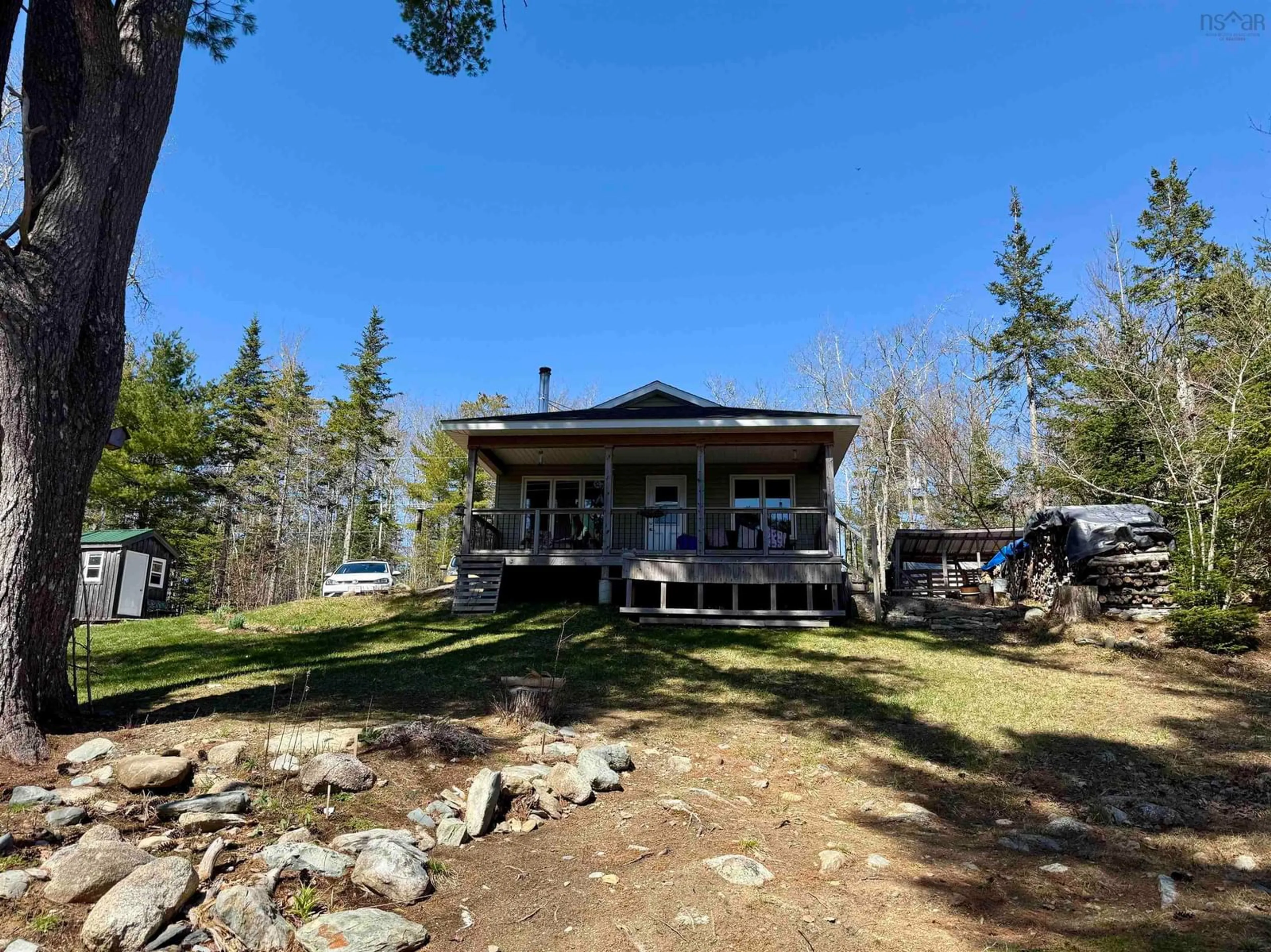 A pic from outside/outdoor area/front of a property/back of a property/a pic from drone, unknown for 100 Red Hill Rd, New Elm Nova Scotia B0T 1X0