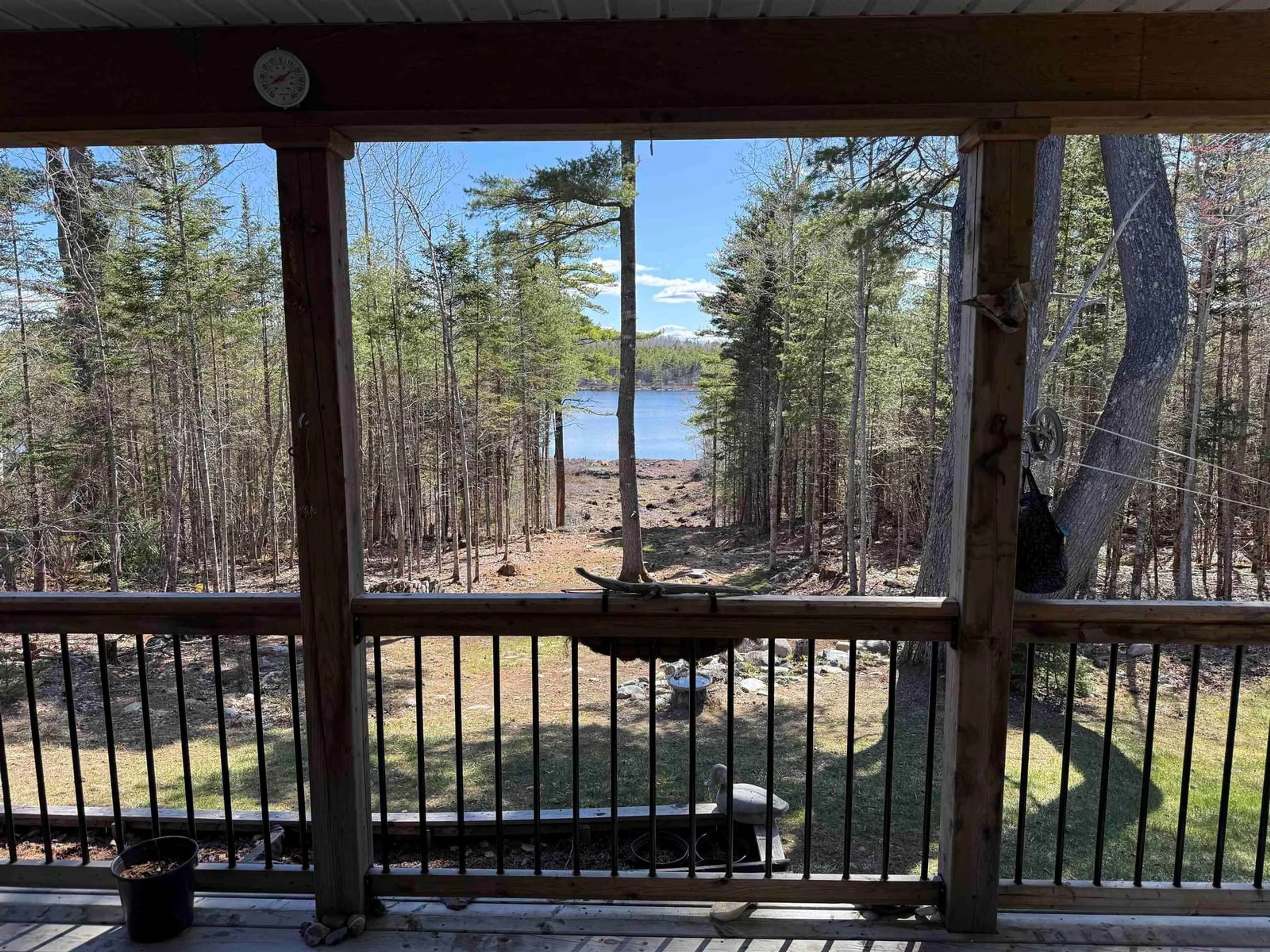 Patio, water/lake/river/ocean view for 100 Red Hill Rd, New Elm Nova Scotia B0T 1X0