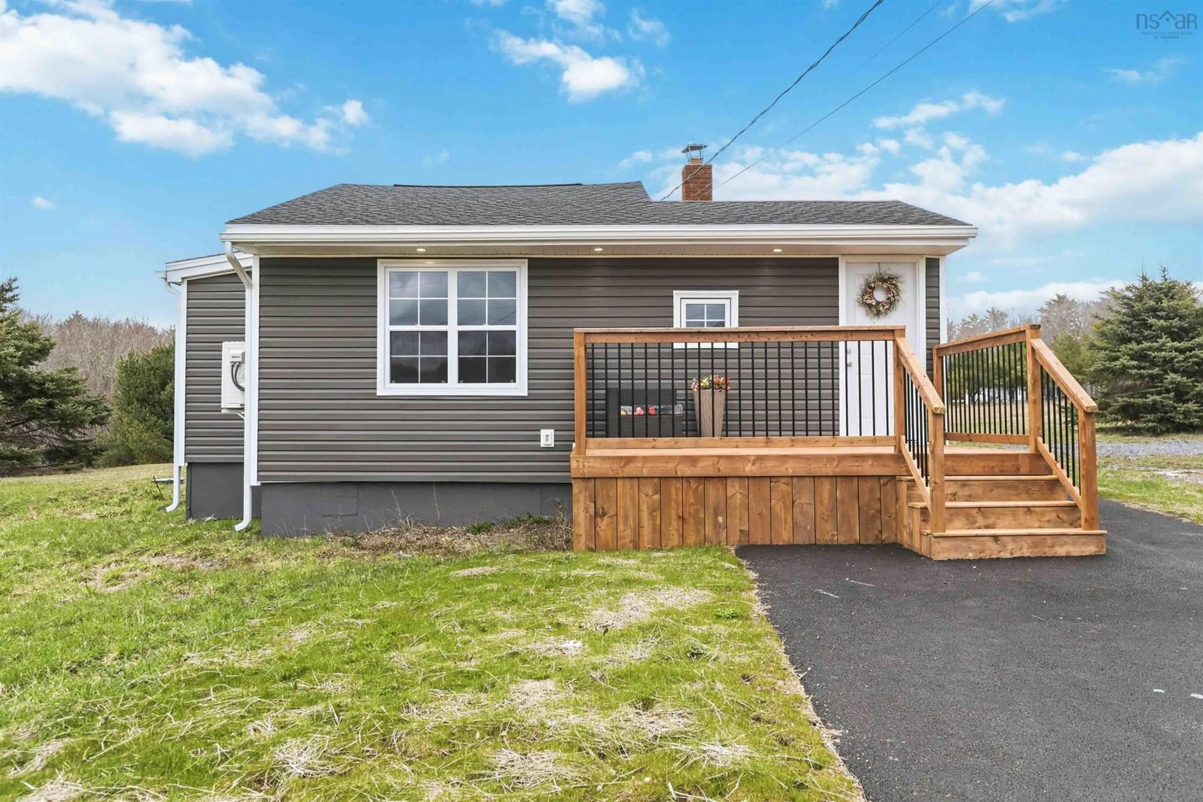 Home with vinyl exterior material, street for 1039 Highway 14, Greenfield Nova Scotia B0N 2T0