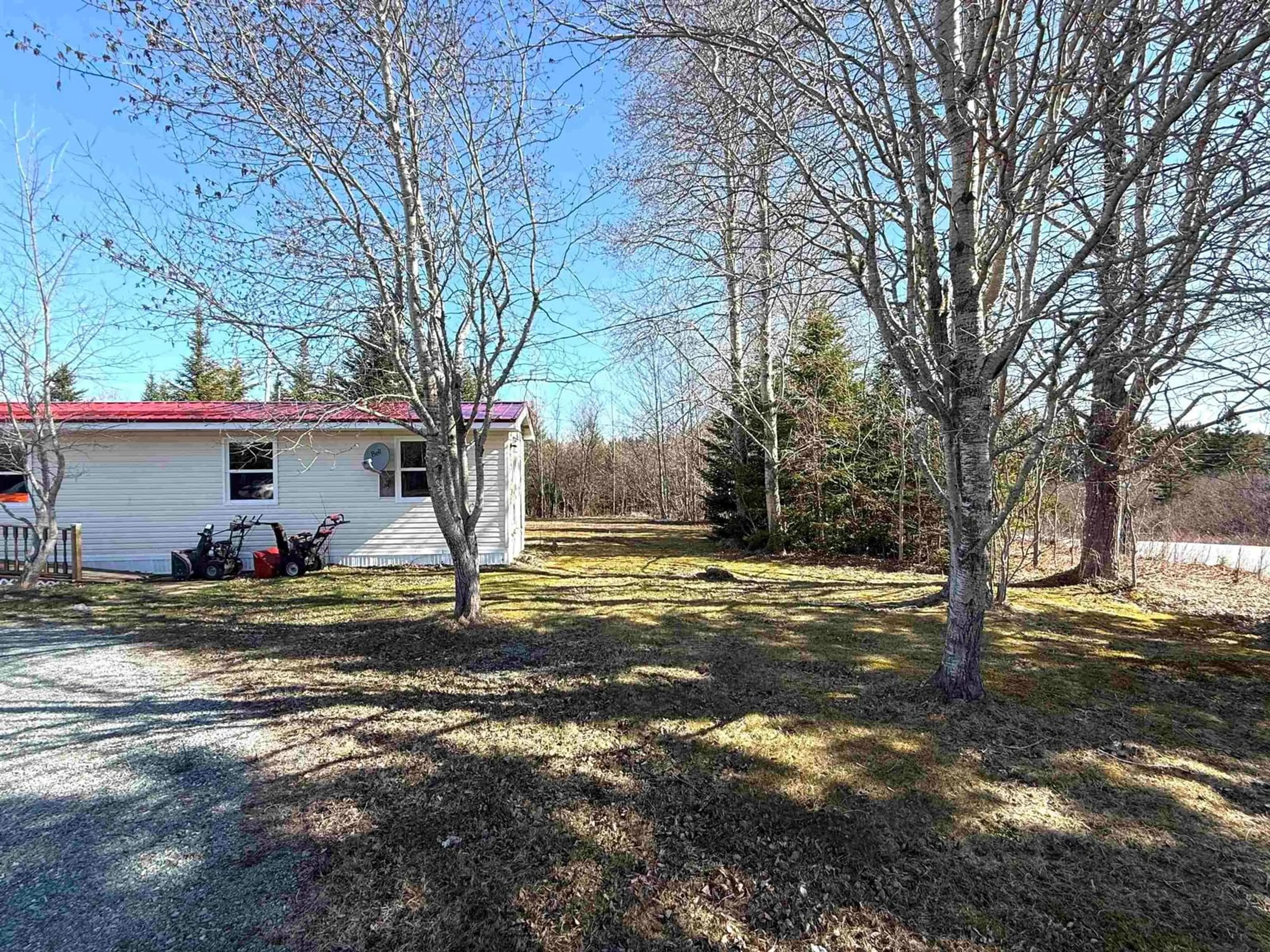 A pic from outside/outdoor area/front of a property/back of a property/a pic from drone, forest/trees view for 11879 16 Hwy, Guysborough Nova Scotia B0H 1G0