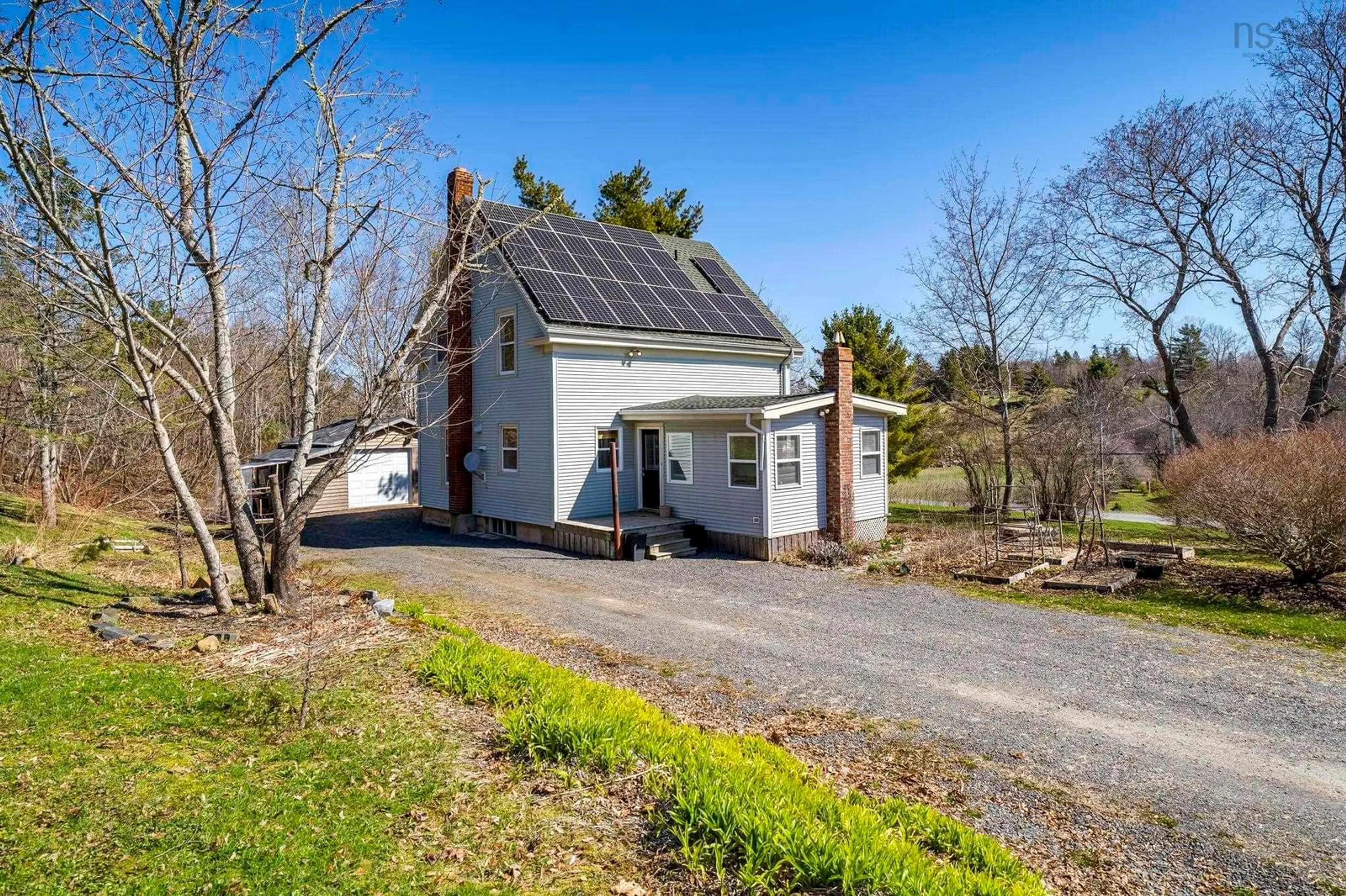 A pic from outside/outdoor area/front of a property/back of a property/a pic from drone, street for 1656 Wentworth Rd, Sweets Corner Nova Scotia B0N 2T0