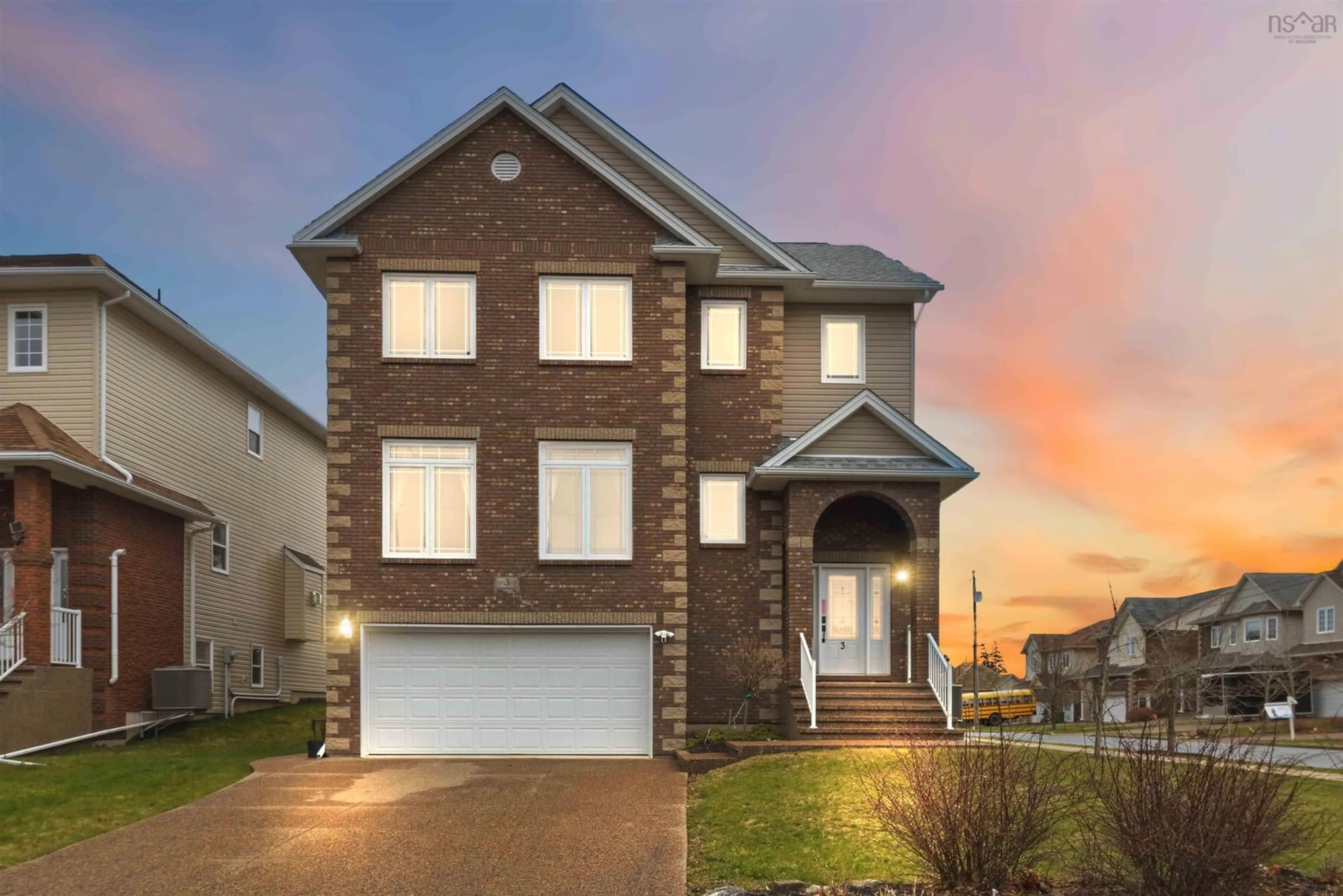 Home with brick exterior material, street for 3 Sedgewick Pl, Bedford Nova Scotia B4A 0G5