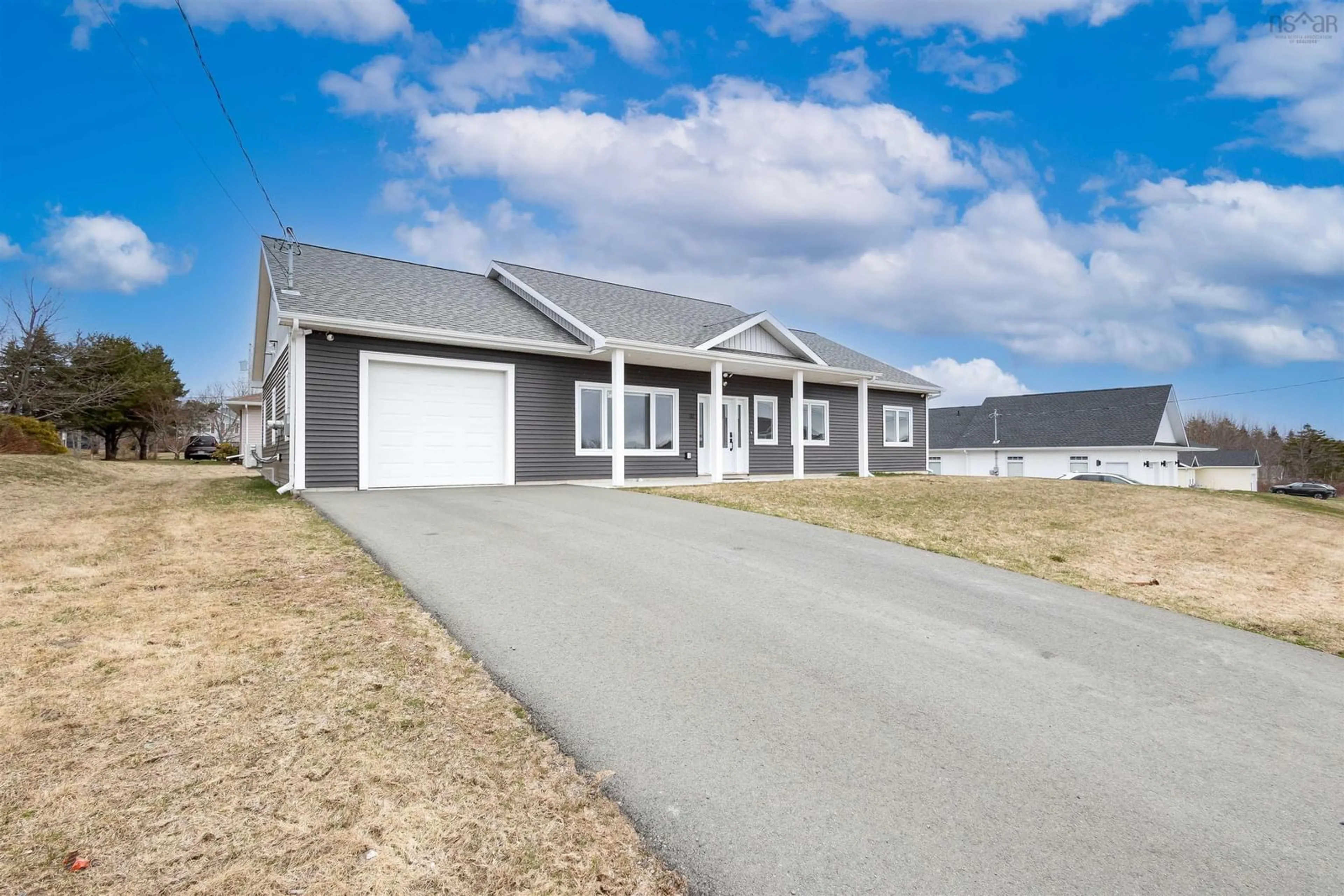 Home with vinyl exterior material, street for 91 Ridgevale Dr, Westmount Nova Scotia B1R 0C2