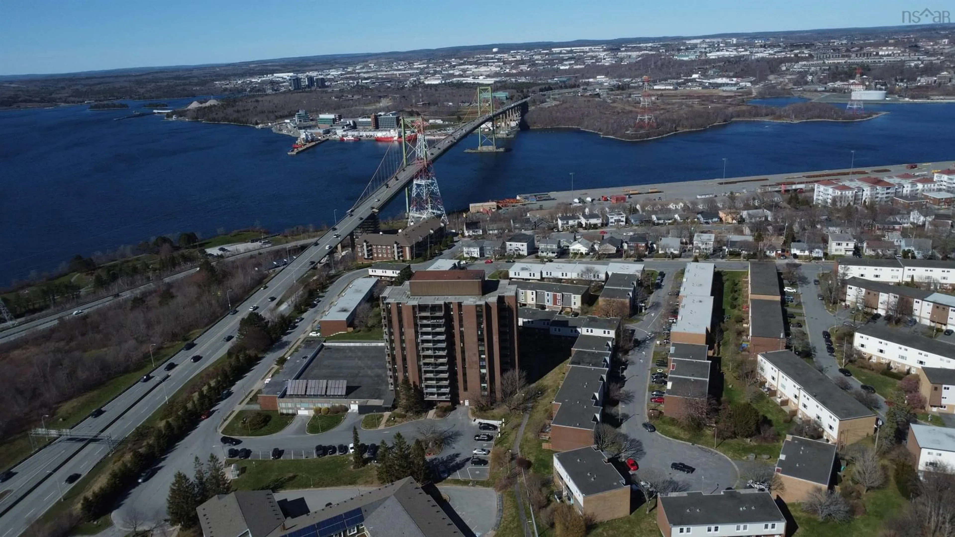 A pic from outside/outdoor area/front of a property/back of a property/a pic from drone, water/lake/river/ocean view for 5572 North Ridge Rd #905, Halifax Peninsula Nova Scotia B3K 5K2
