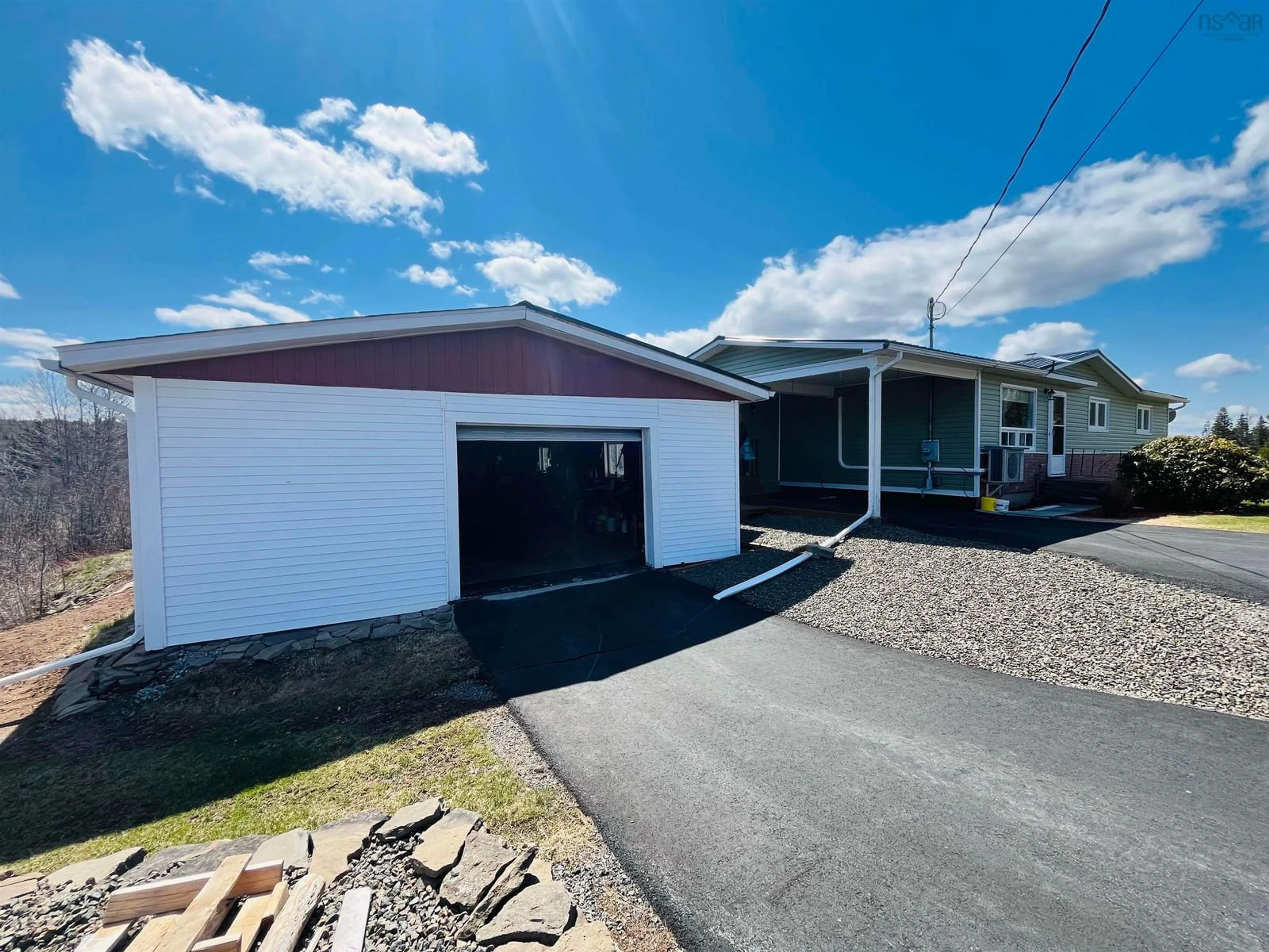 A pic from outside/outdoor area/front of a property/back of a property/a pic from drone, street for 1058 Little Forks, Little Forks Nova Scotia B0M 1W0