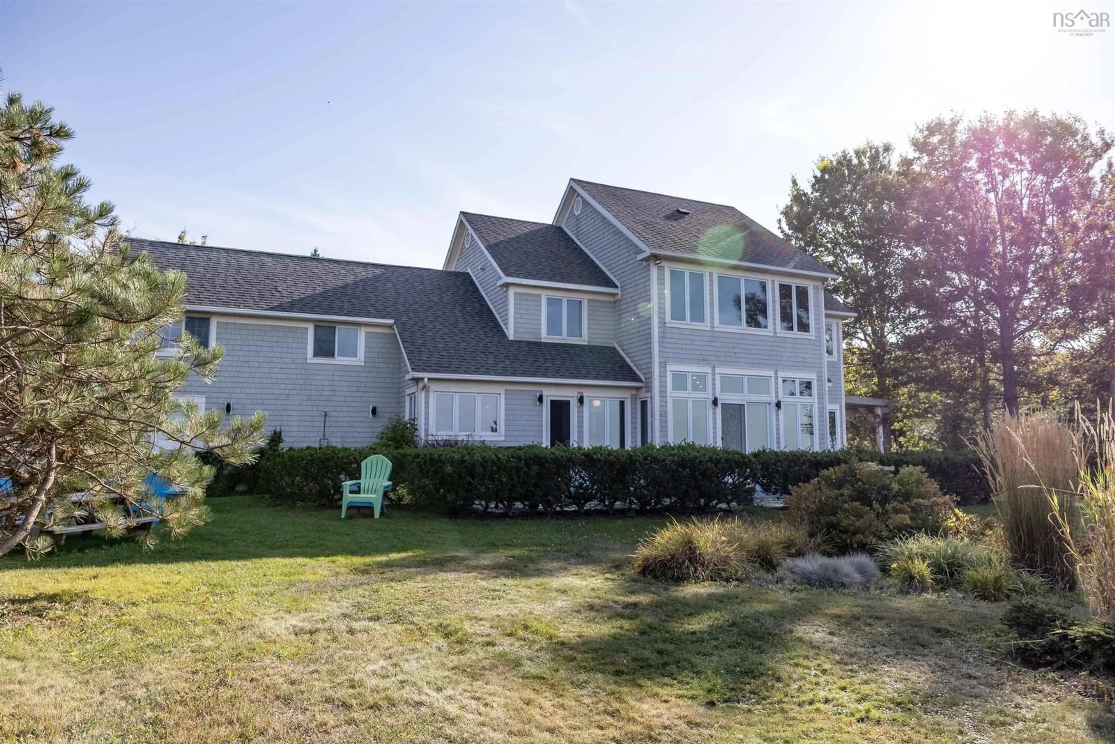 A pic from outside/outdoor area/front of a property/back of a property/a pic from drone, water/lake/river/ocean view for 284 James Way, Caribou River Nova Scotia B0K 1H0