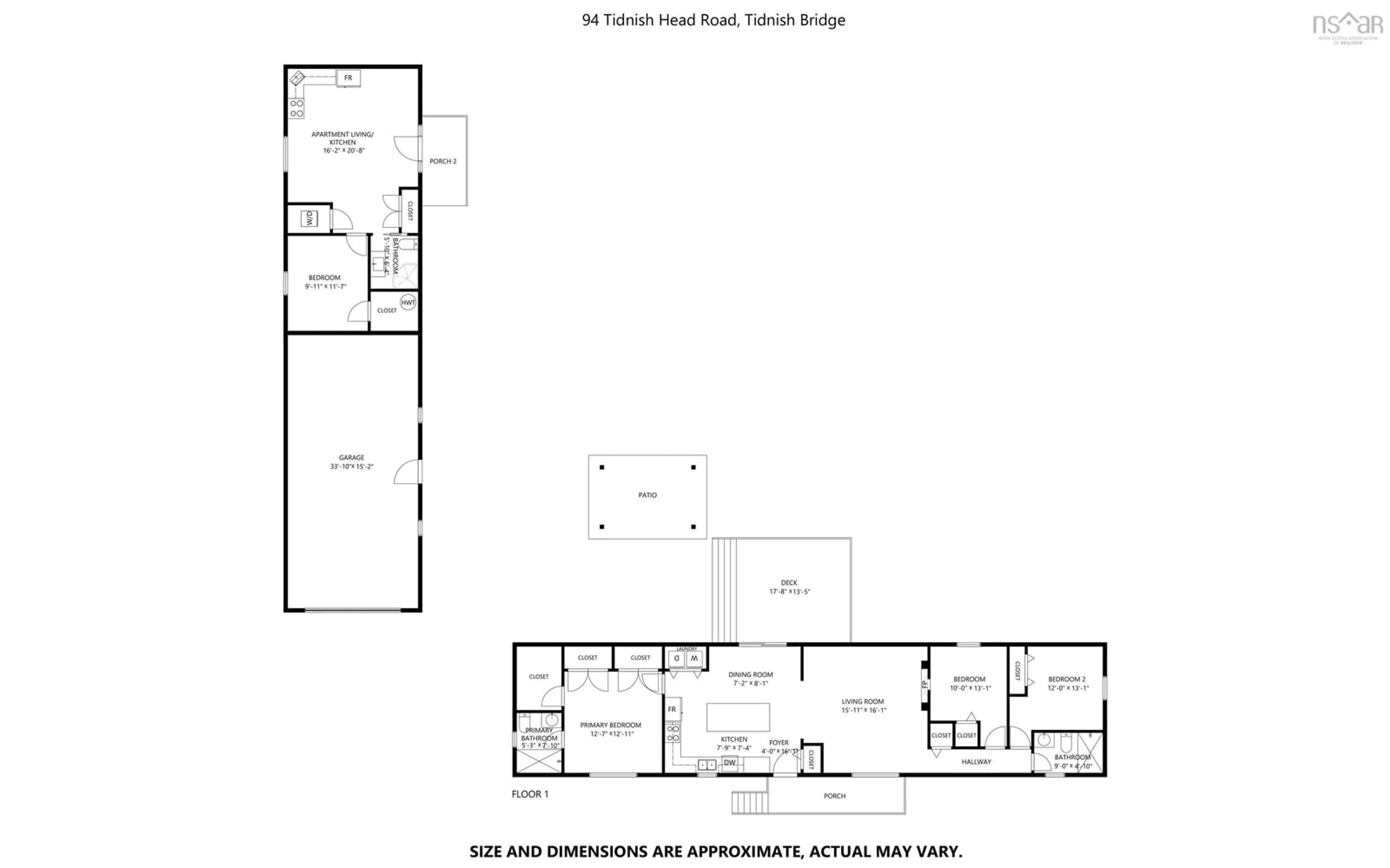 Floor plan for 94 Tidnish Head Rd, Tidnish Bridge Nova Scotia B4H 3X9