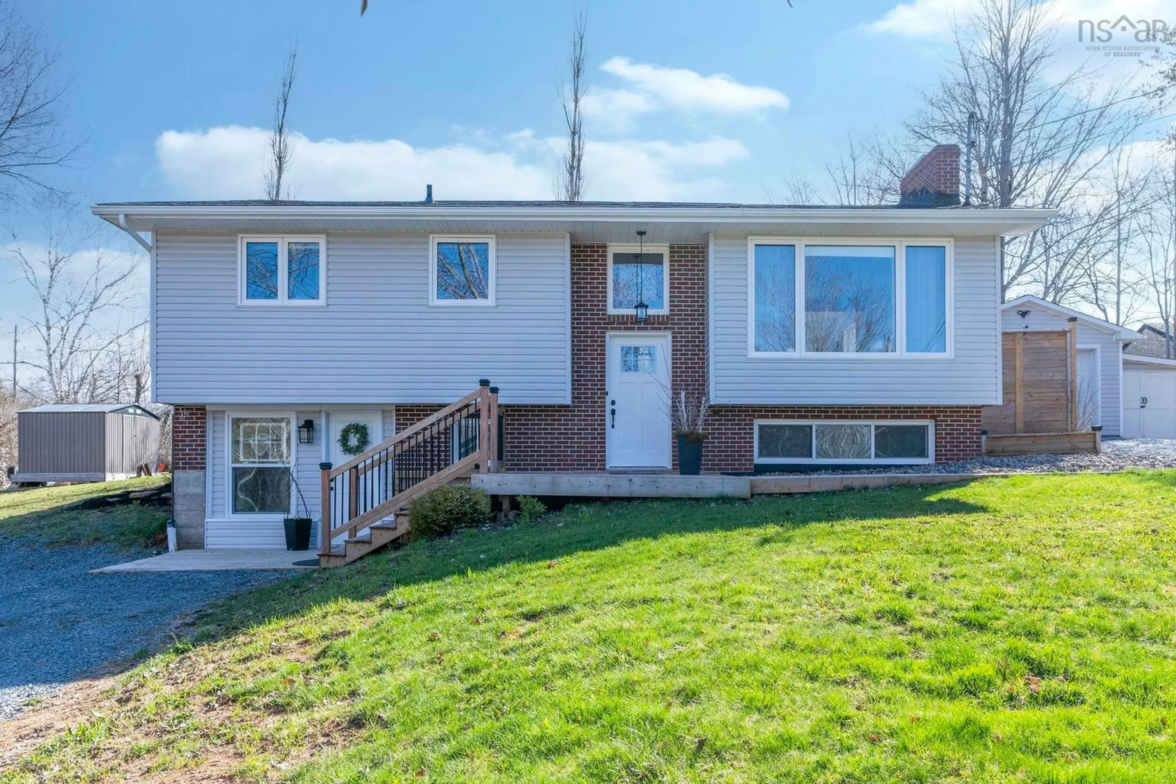 Home with vinyl exterior material, street for 13 Logan Dr, Lantz Nova Scotia B2S 1N2