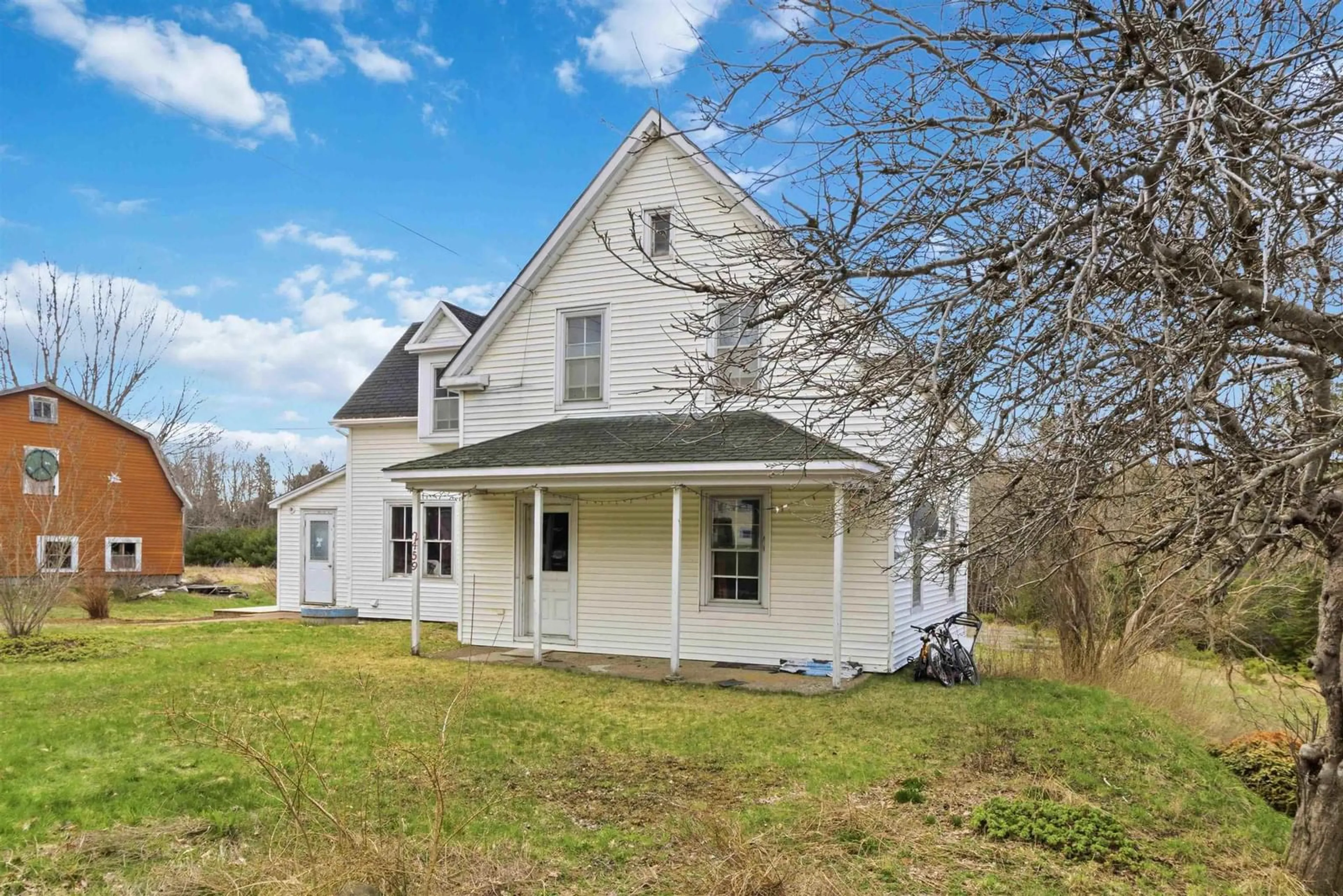 A pic from outside/outdoor area/front of a property/back of a property/a pic from drone, building for 2459 Highway 325, Oakhill Nova Scotia B4V 3A8