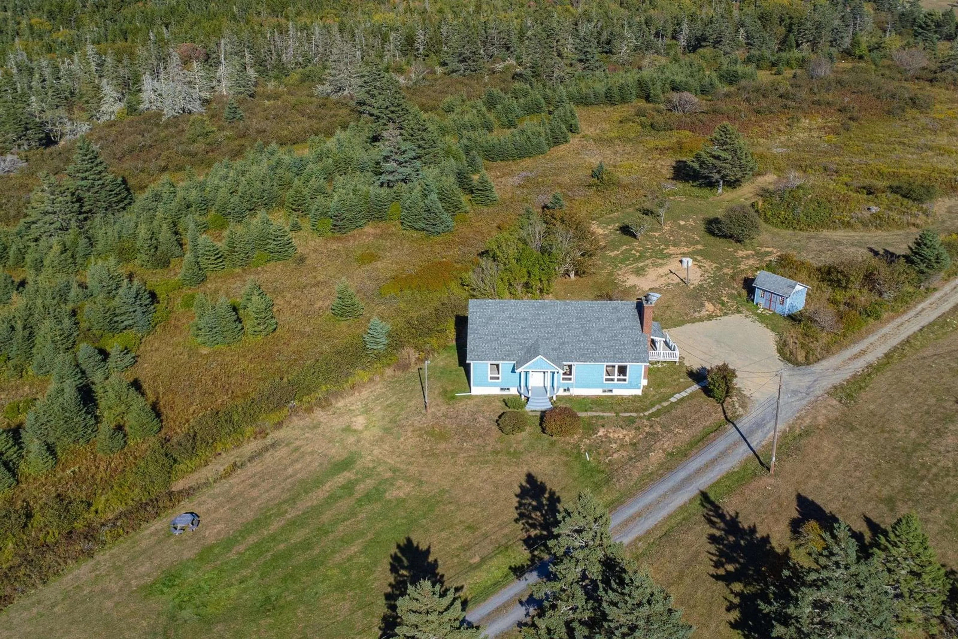 A pic from outside/outdoor area/front of a property/back of a property/a pic from drone, unknown for 5956 Highway 1, Mavillette Nova Scotia B5A 5B3