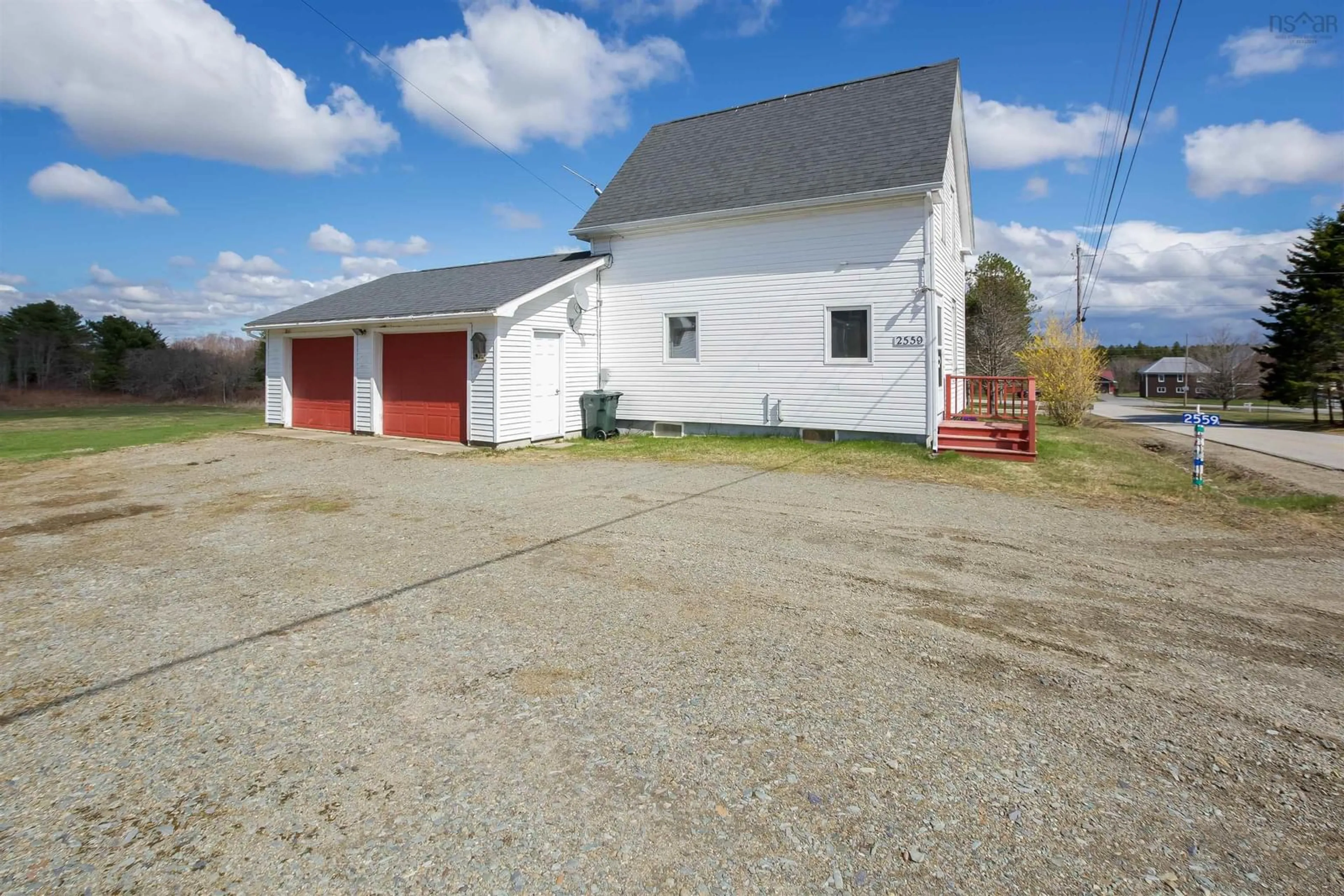 A pic from outside/outdoor area/front of a property/back of a property/a pic from drone, building for 2559 Patrice Rd, St. Joseph Nova Scotia B0W 1M0