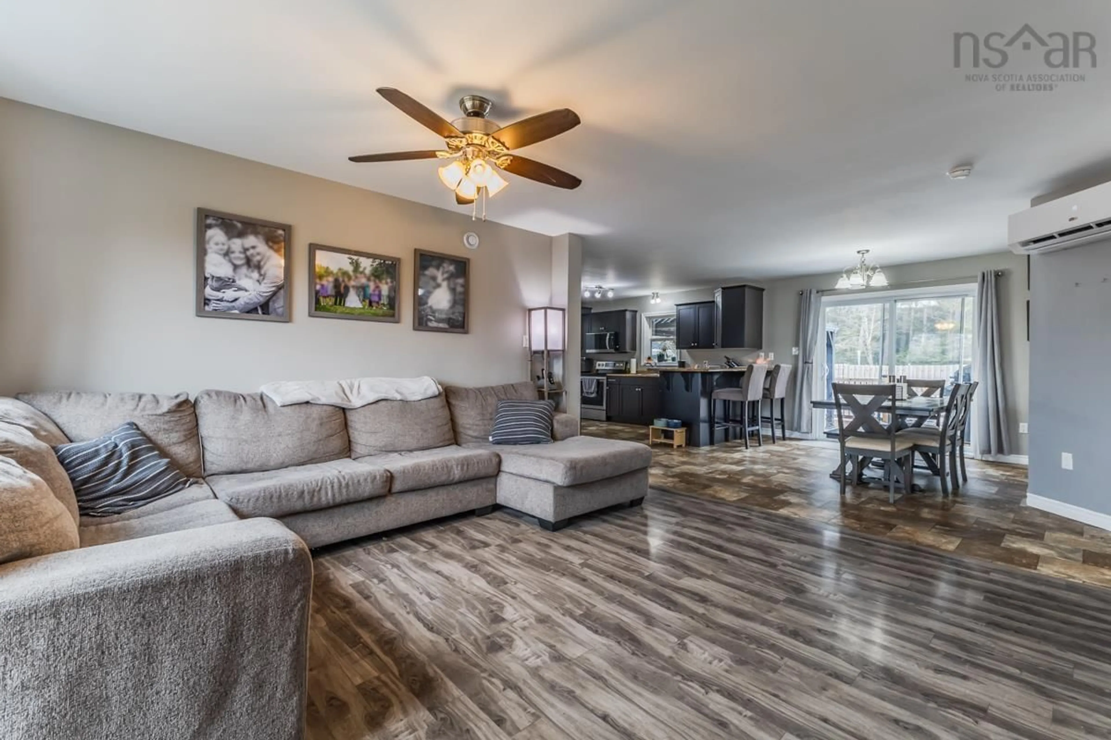 Living room with furniture, wood/laminate floor for 196 Rocky Ridge Rd, Truro Heights Nova Scotia B6L 1S5