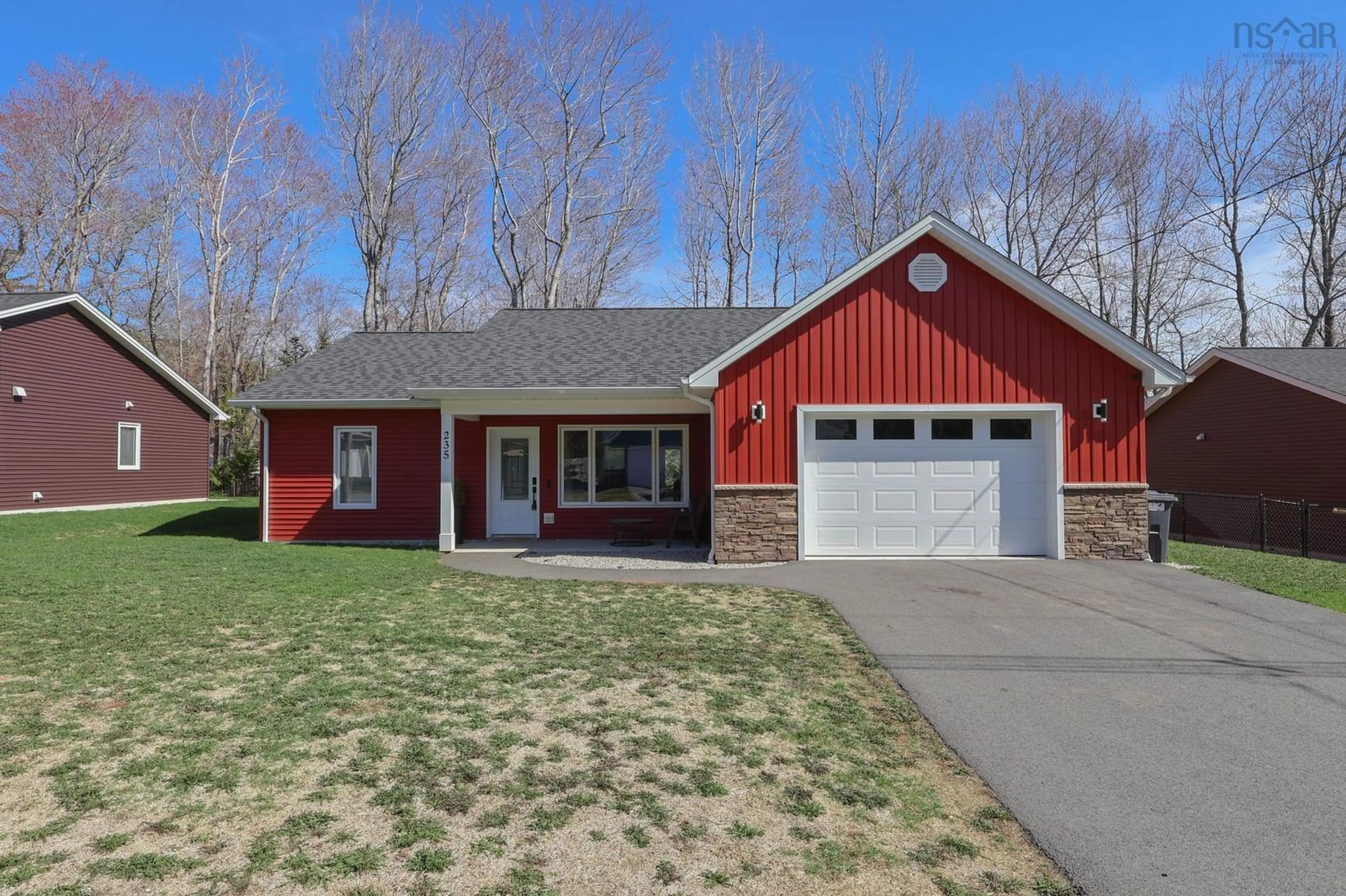 Home with vinyl exterior material, street for 235 Winburn Ave, Bridgewater Nova Scotia B4V 4A2