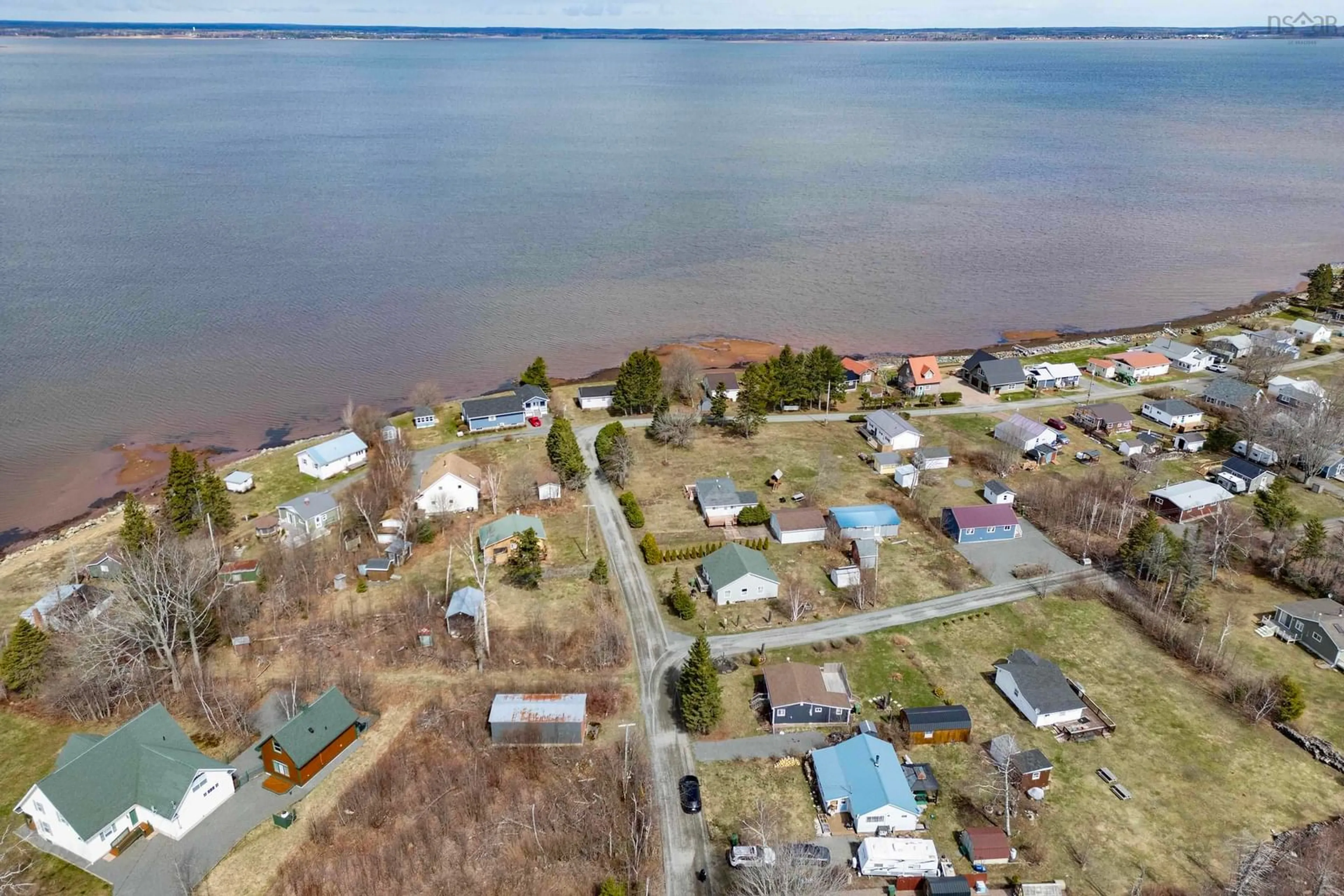 A pic from outside/outdoor area/front of a property/back of a property/a pic from drone, water/lake/river/ocean view for 60 Jackson Point Rd, Tidnish Bridge Nova Scotia B4H 3X9