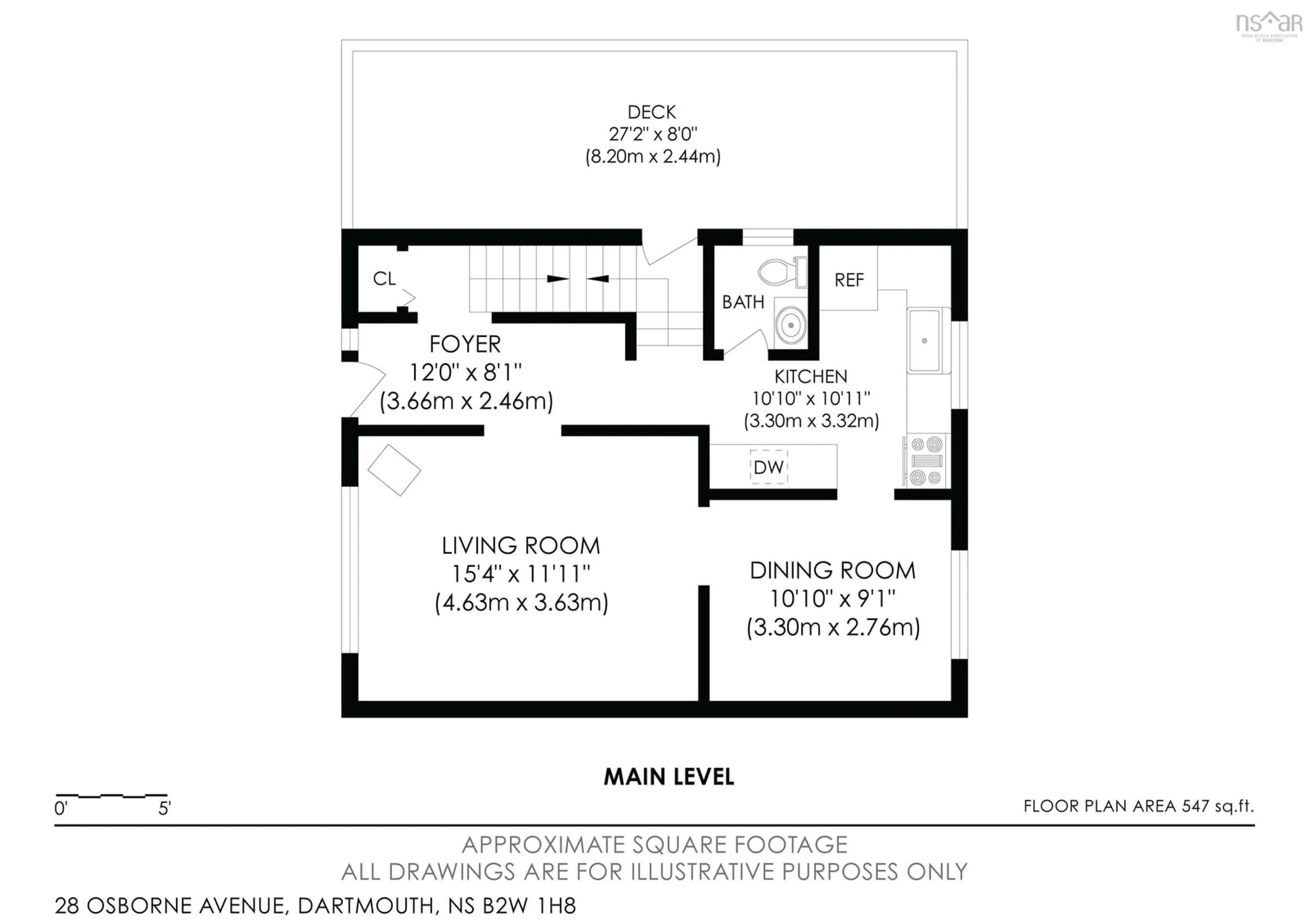 Floor plan for 28 Osborne Avenue, Woodside Nova Scotia B2W 1H8