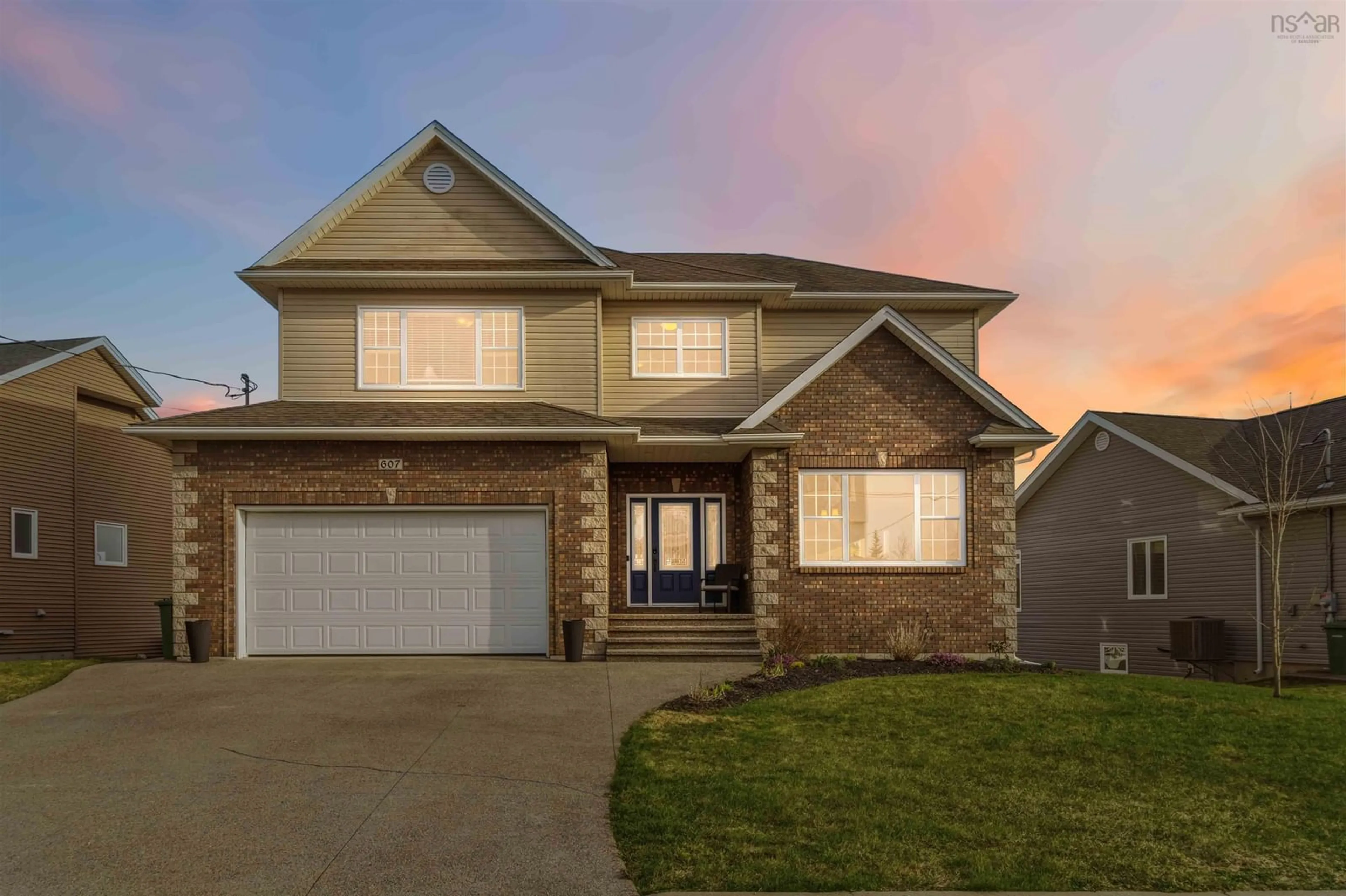 Home with brick exterior material, street for 607 Astral Dr, Cole Harbour Nova Scotia B2V 0B3