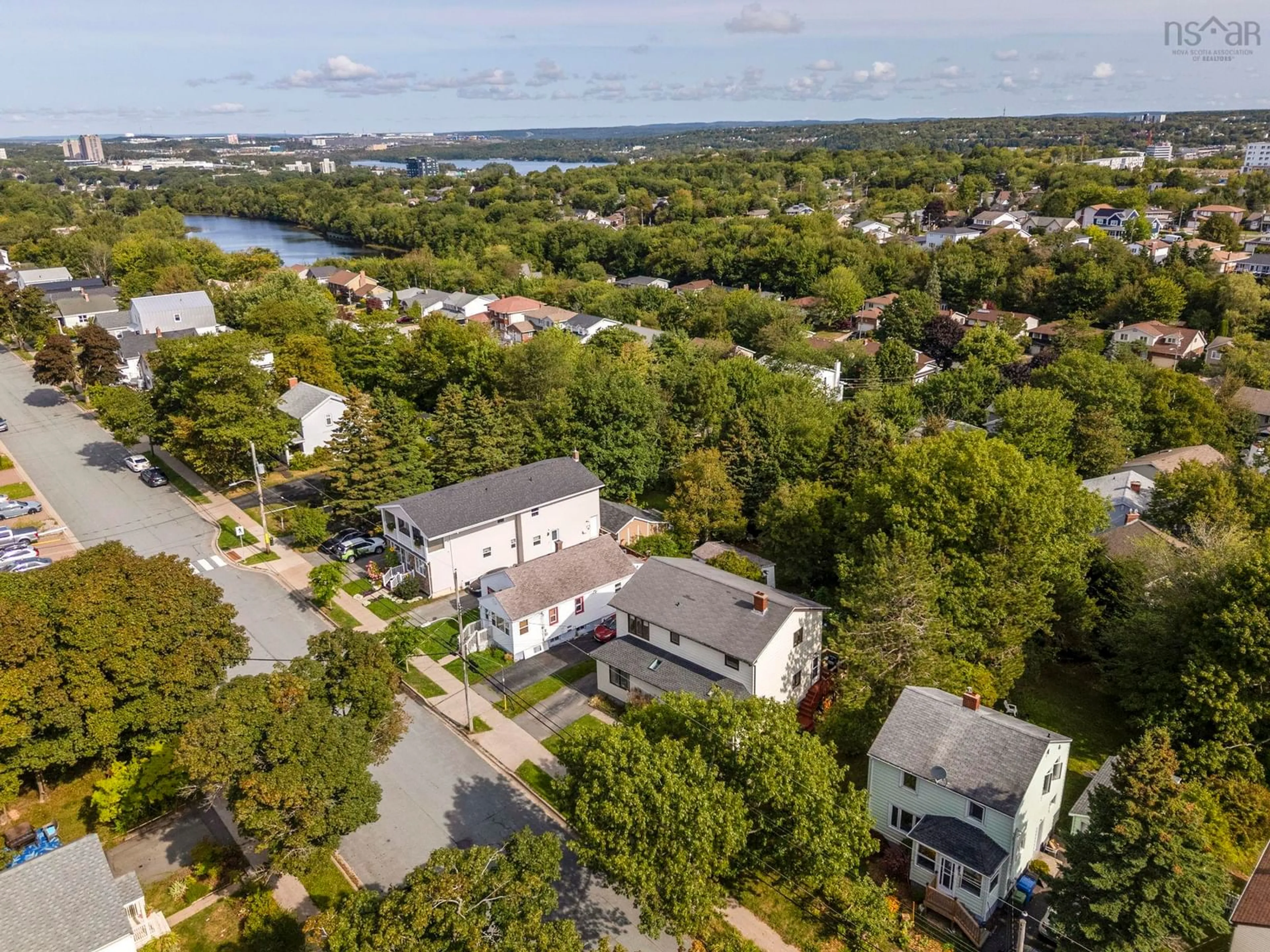 A pic from outside/outdoor area/front of a property/back of a property/a pic from drone, water/lake/river/ocean view for 24 Joffre St, Dartmouth Nova Scotia B2Y 3C8
