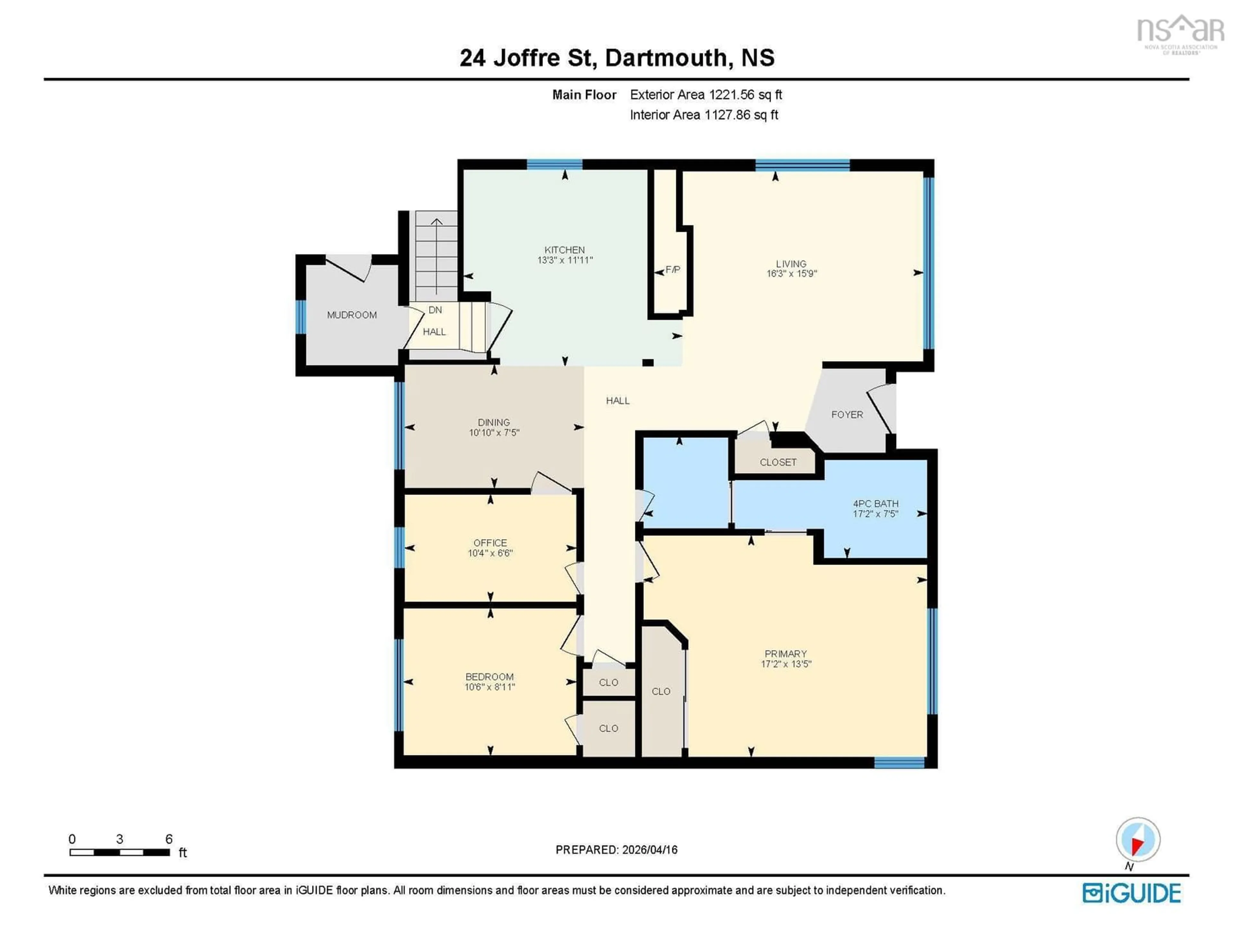 Floor plan for 24 Joffre St, Dartmouth Nova Scotia B2Y 3C8