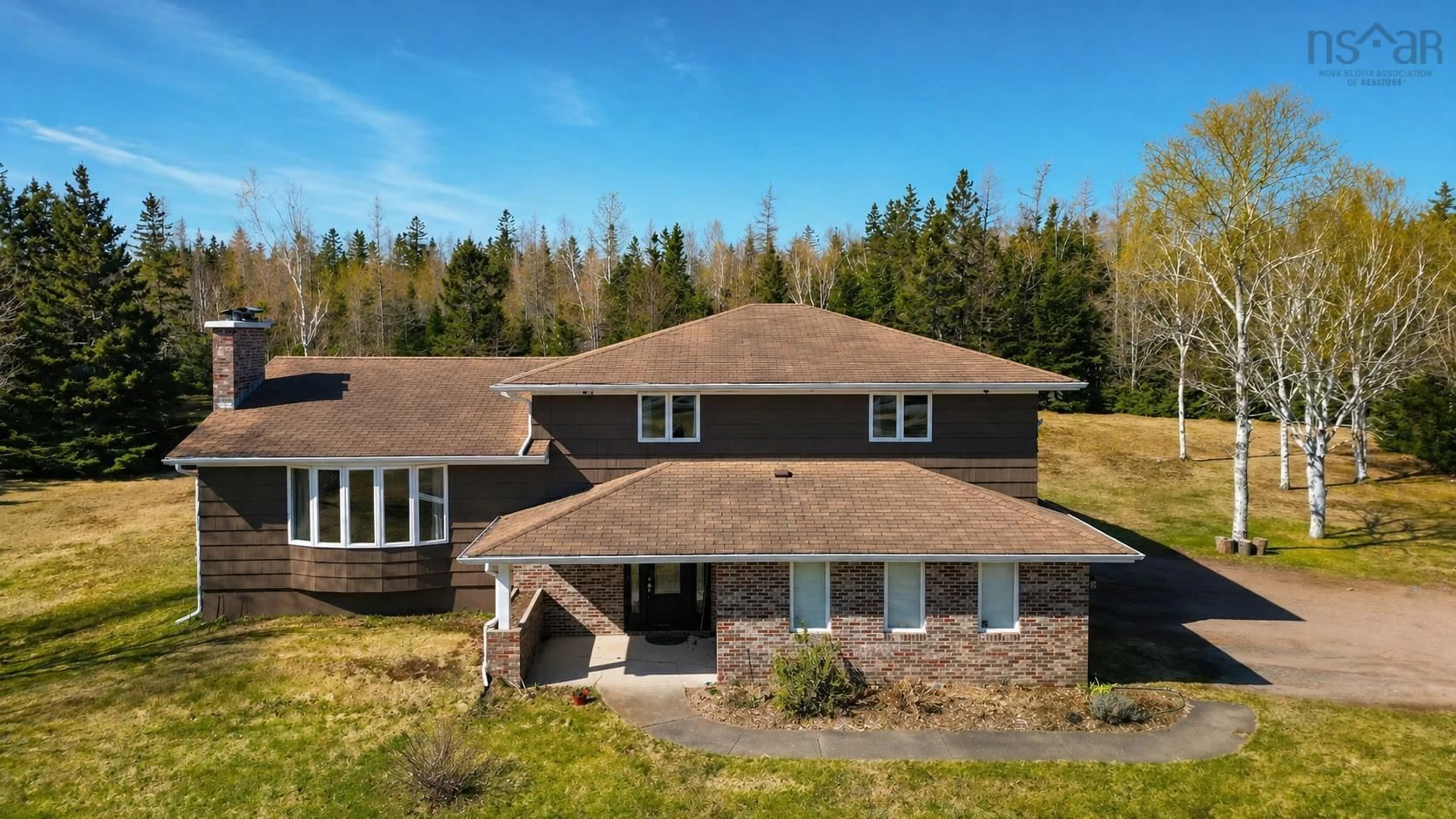 A pic from outside/outdoor area/front of a property/back of a property/a pic from drone, unknown for 1045 Mountain Road, Coxheath Nova Scotia B1L 1B1
