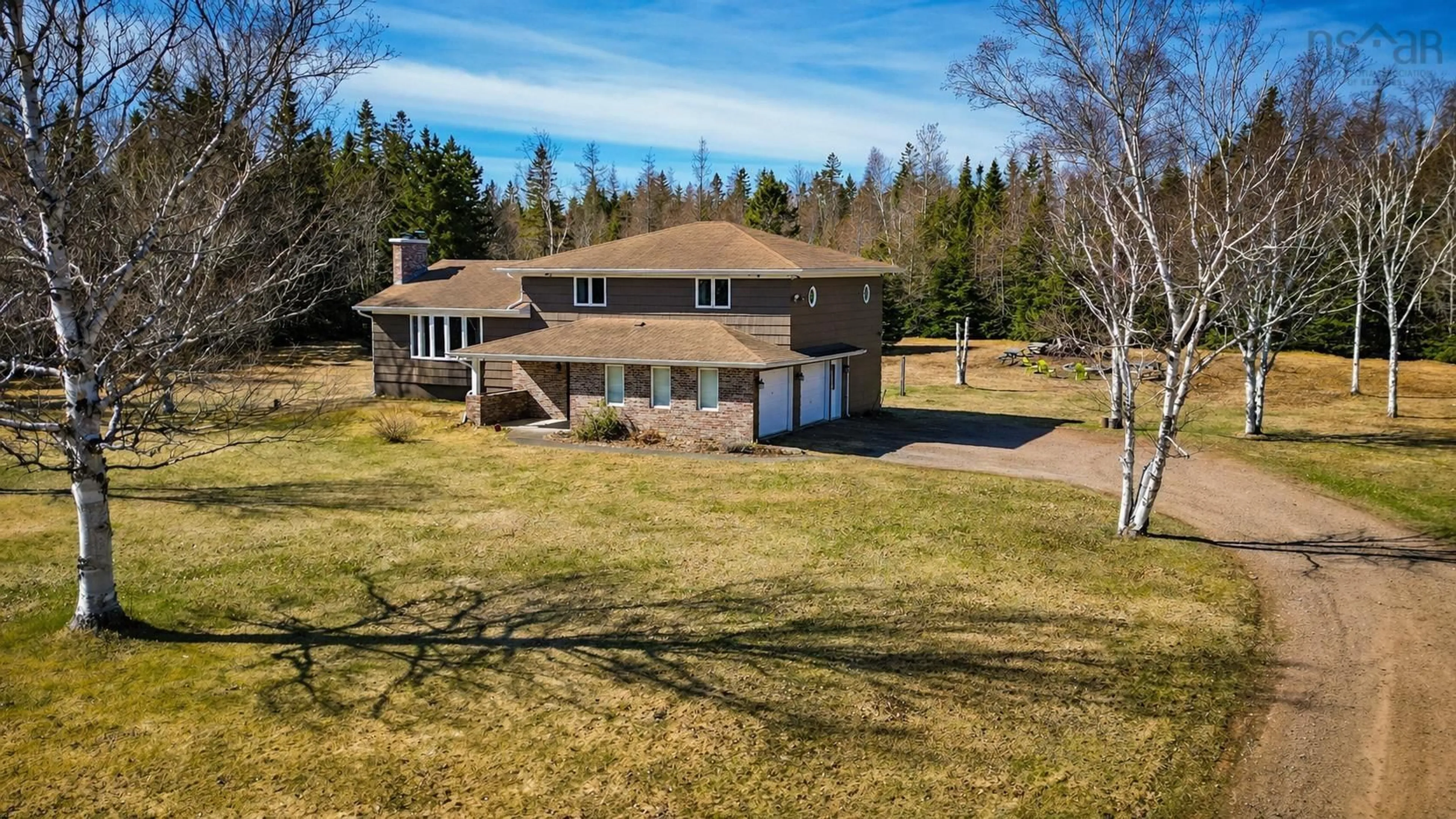 A pic from outside/outdoor area/front of a property/back of a property/a pic from drone, water/lake/river/ocean view for 1045 Mountain Road, Coxheath Nova Scotia B1L 1B1