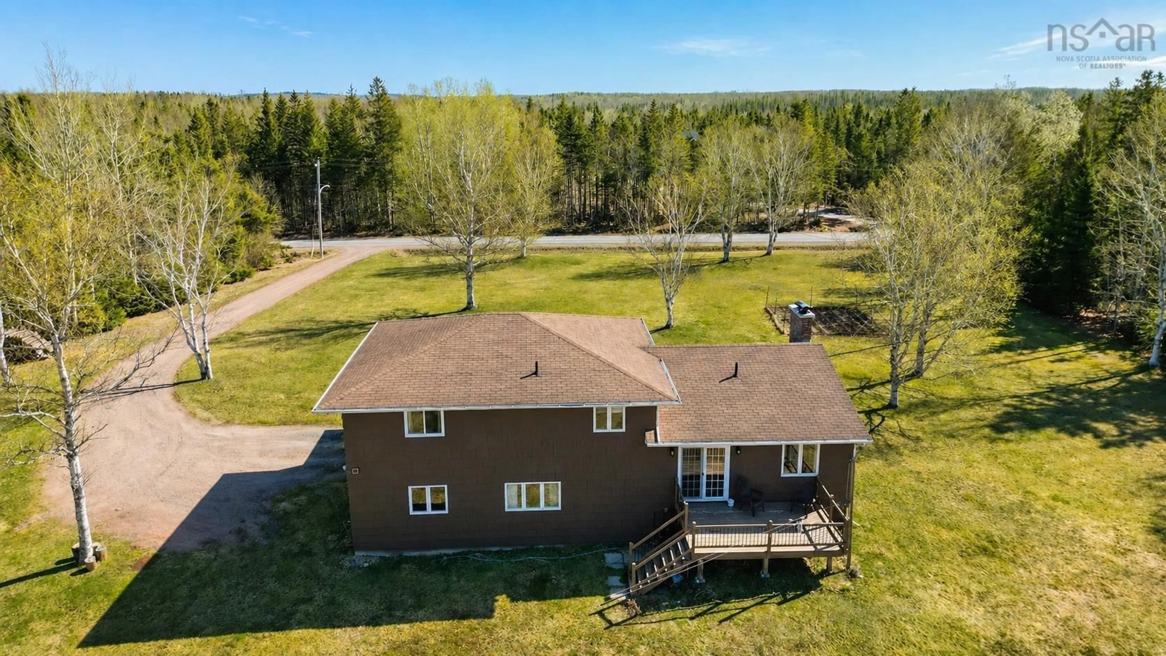 A pic from outside/outdoor area/front of a property/back of a property/a pic from drone, water/lake/river/ocean view for 1045 Mountain Road, Coxheath Nova Scotia B1L 1B1