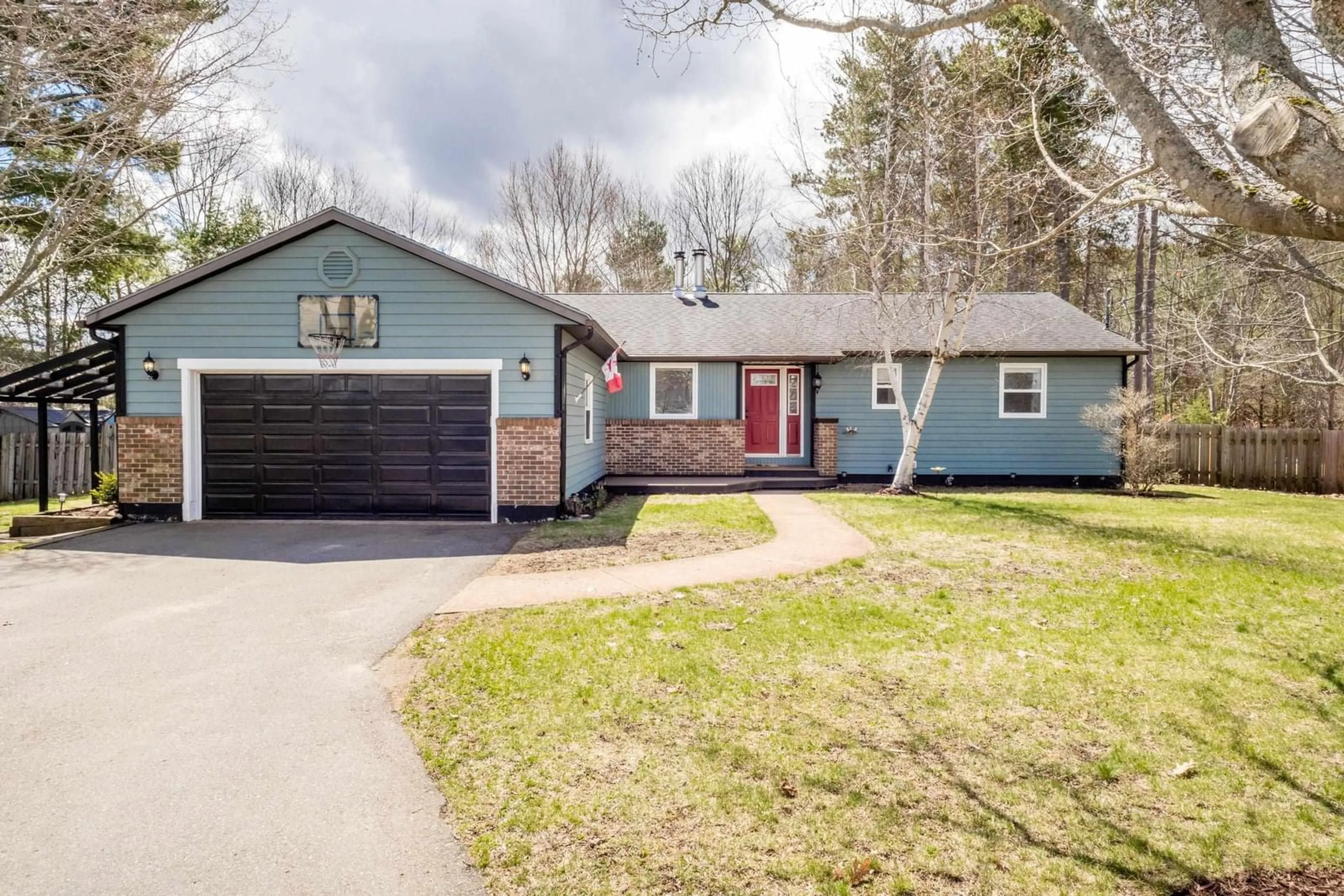 Home with vinyl exterior material, street for 1197 Mayhew Dr, Greenwood Nova Scotia B0P 1R0