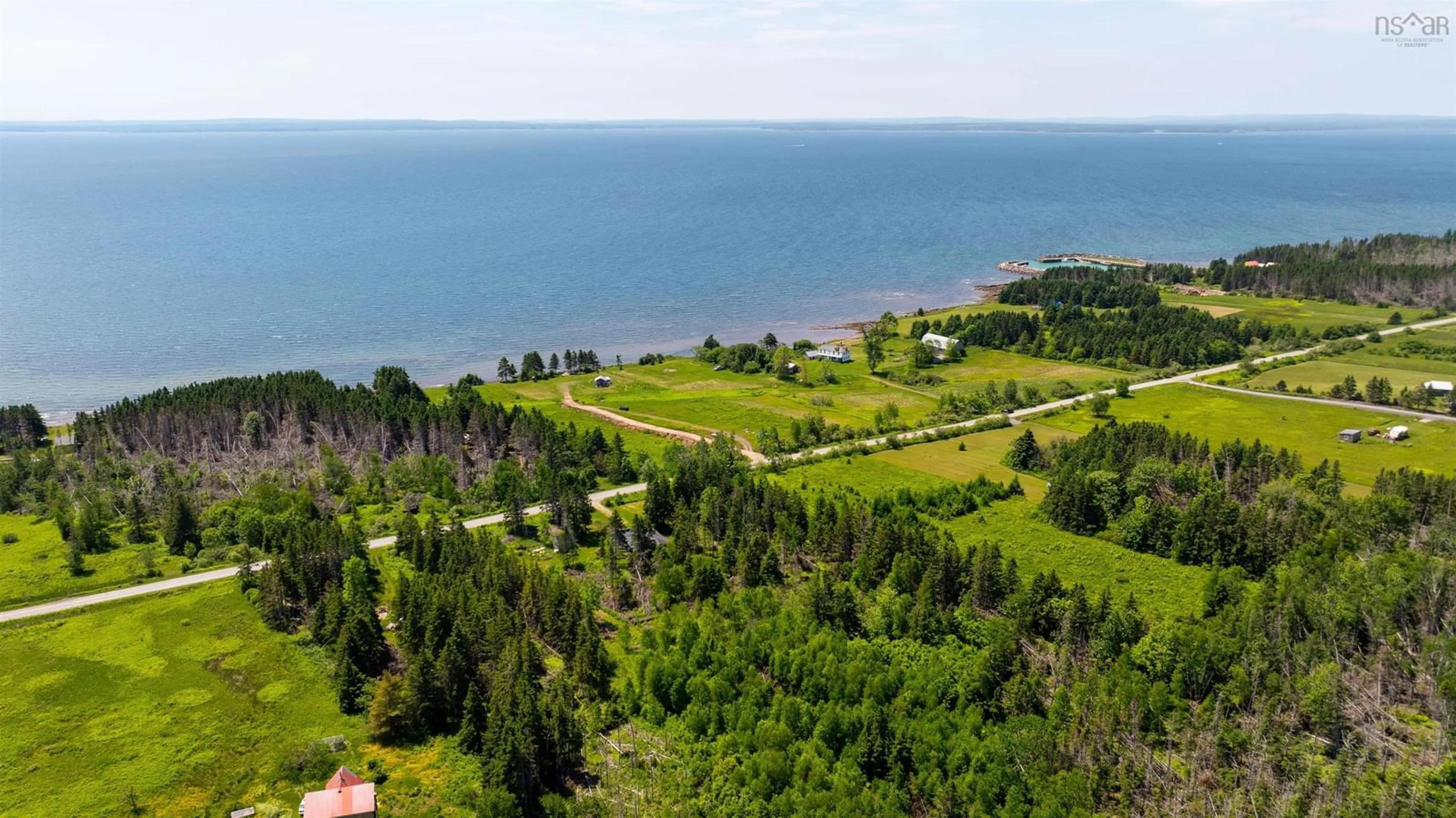 A pic from outside/outdoor area/front of a property/back of a property/a pic from drone, water/lake/river/ocean view for 397 & 415 Pictou Island Rd, Pictou Island Nova Scotia B0K 1J0