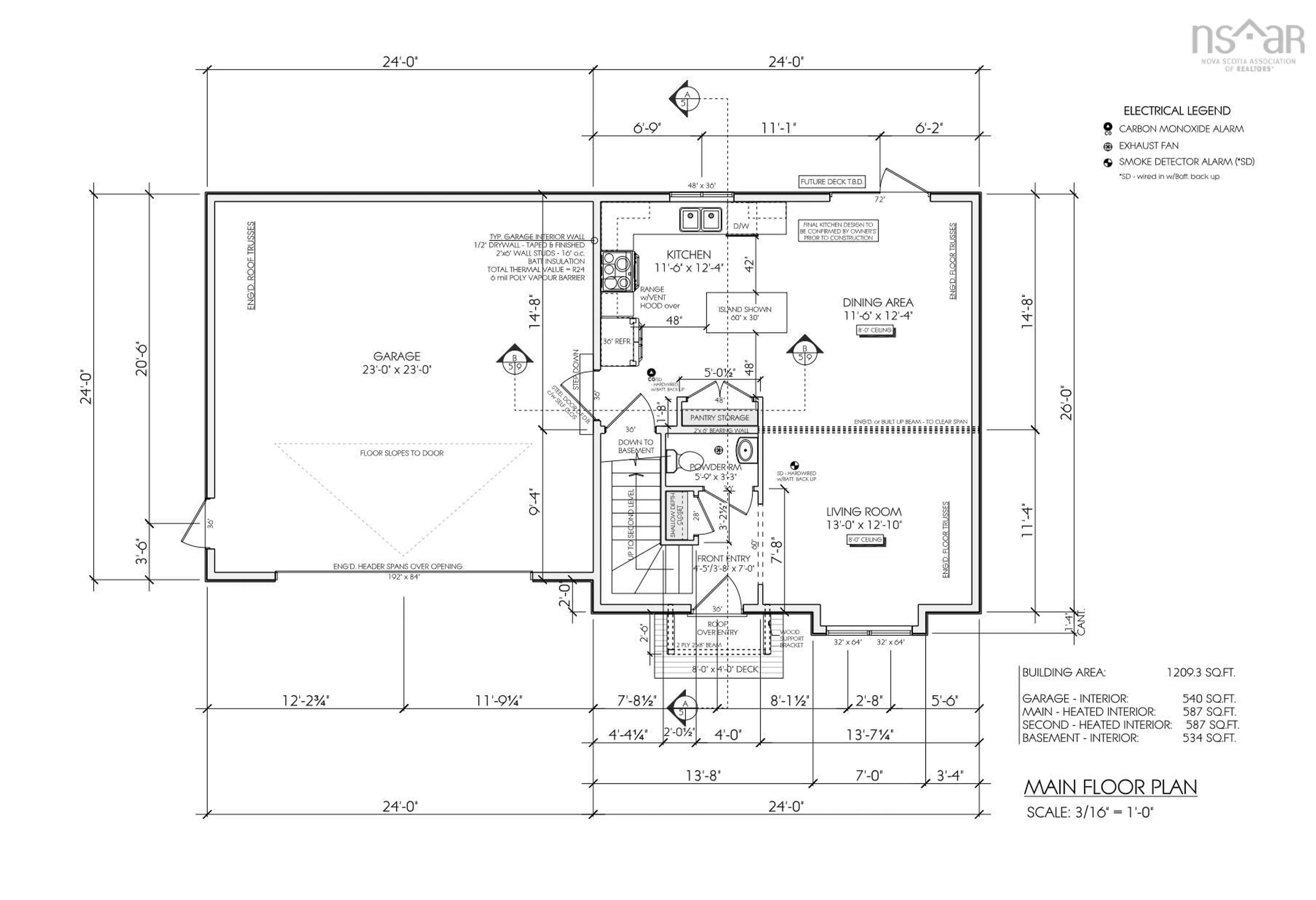 Floor plan for Lot B-25 Halewood Dr, Falmouth Nova Scotia B0P 1L0