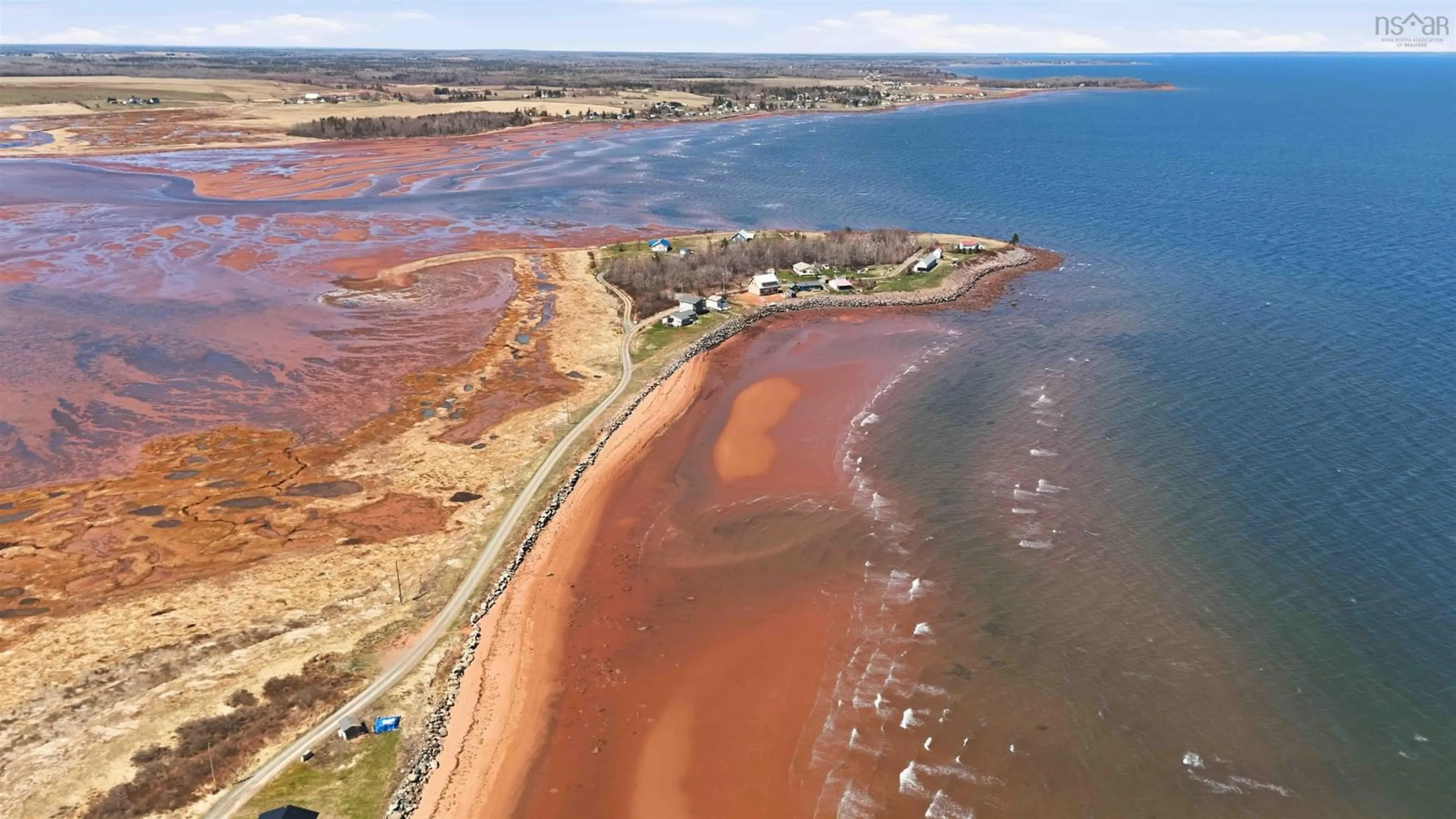 A pic from outside/outdoor area/front of a property/back of a property/a pic from drone, water/lake/river/ocean view for 24 Mitchell Island Loop, Linden Nova Scotia B0K 1K0