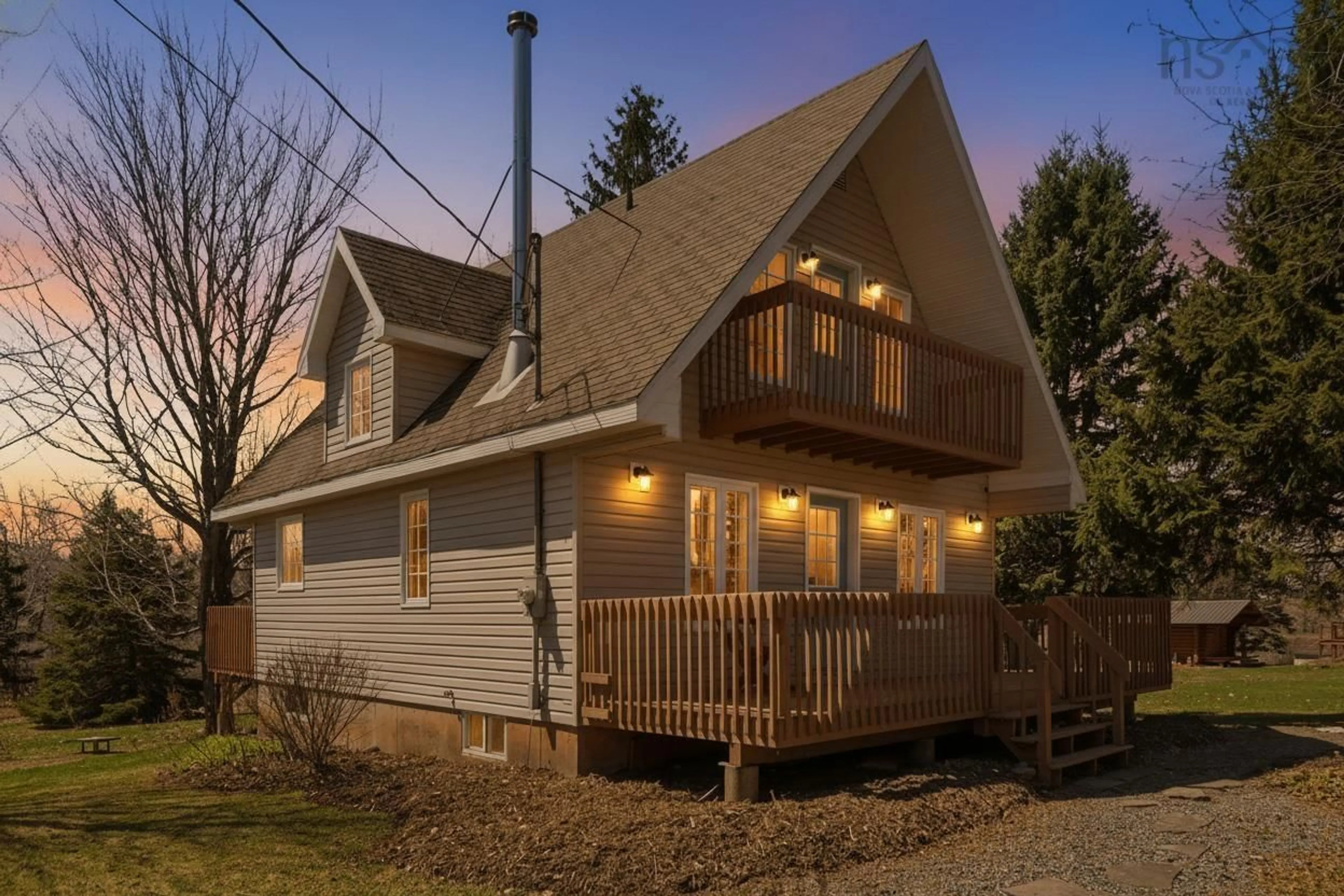 Home with vinyl exterior material, street for 24 Mitchell Island Loop, Linden Nova Scotia B0K 1K0