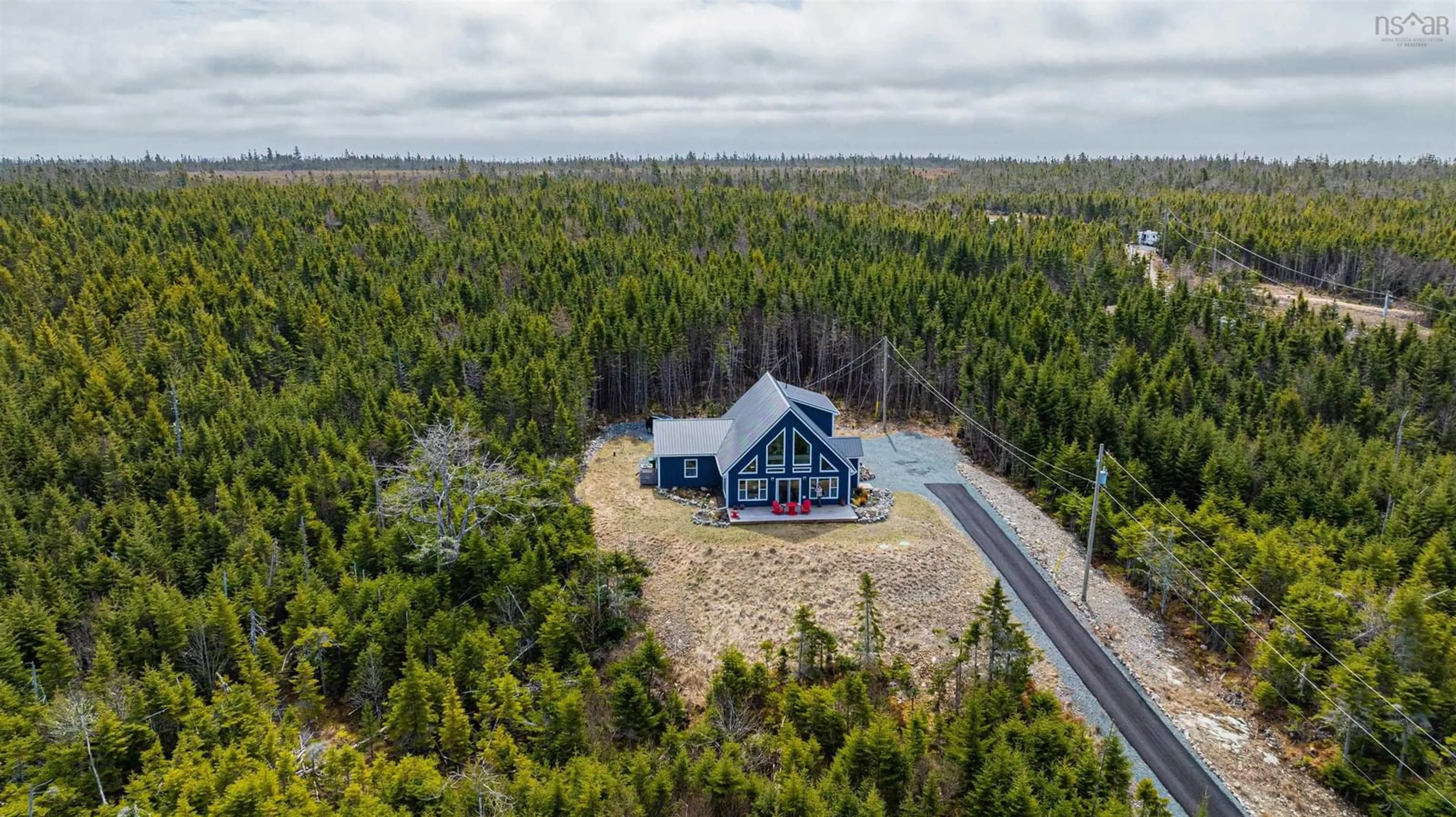 A pic from outside/outdoor area/front of a property/back of a property/a pic from drone, forest/trees view for 1399 East Petpeswick Rd, East Petpeswick Nova Scotia B0J 2L0