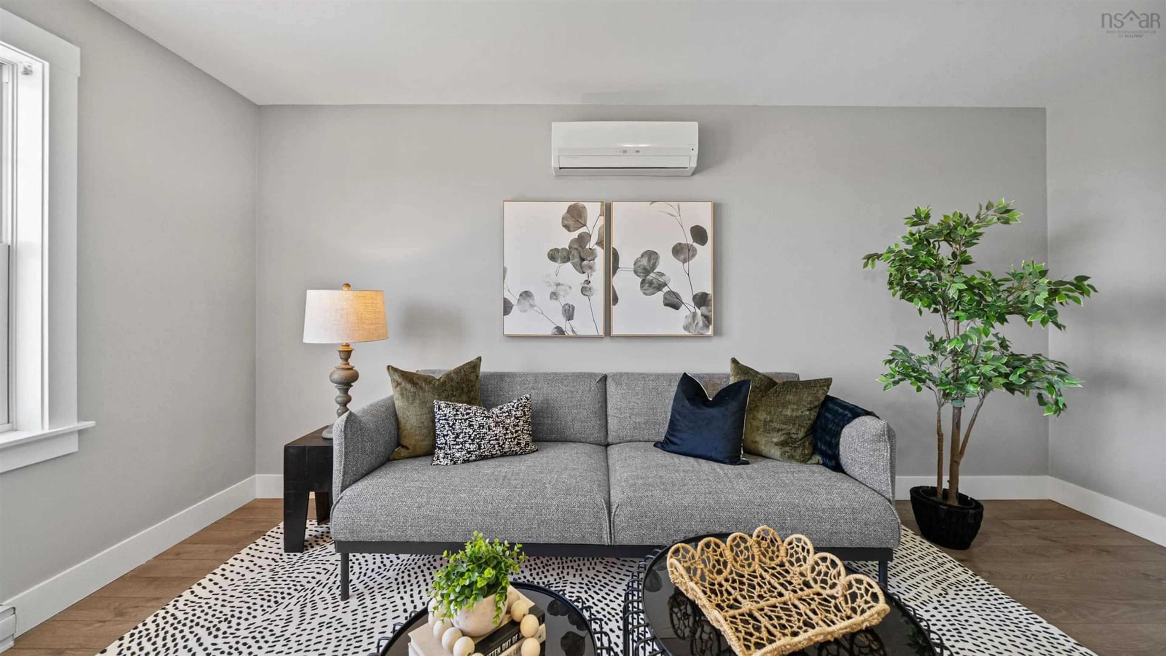 Living room with furniture, carpet floor for 63 Fescue Crt, Middle Sackville Nova Scotia B4E 0L7